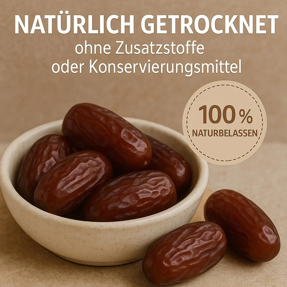 POSH Suszone owoce, daktyle bez pestek, naturalne, brązowe, bogate w energię przekąski pieczenie 1 kg