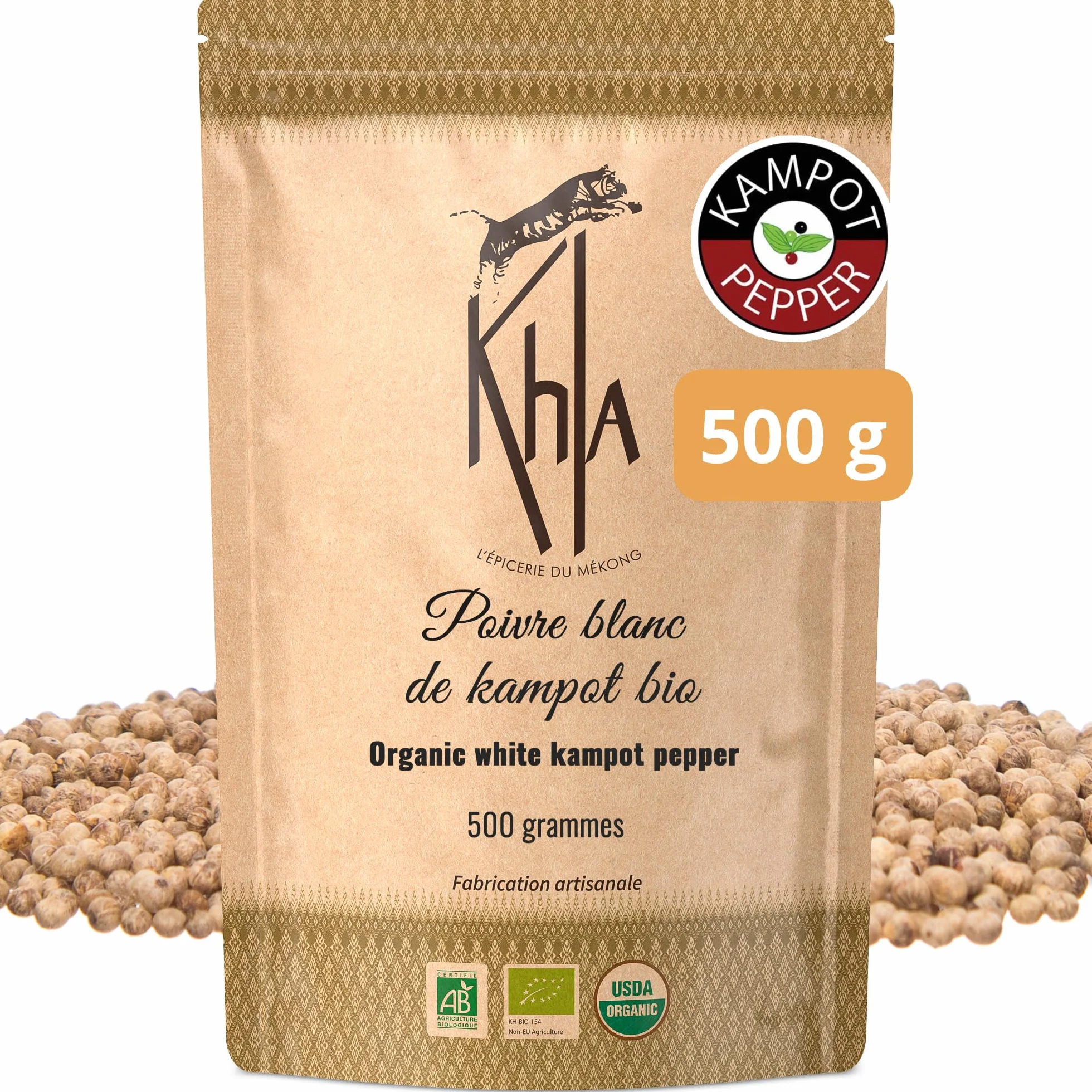 Organiczny biały pieprz Kampot 500gr