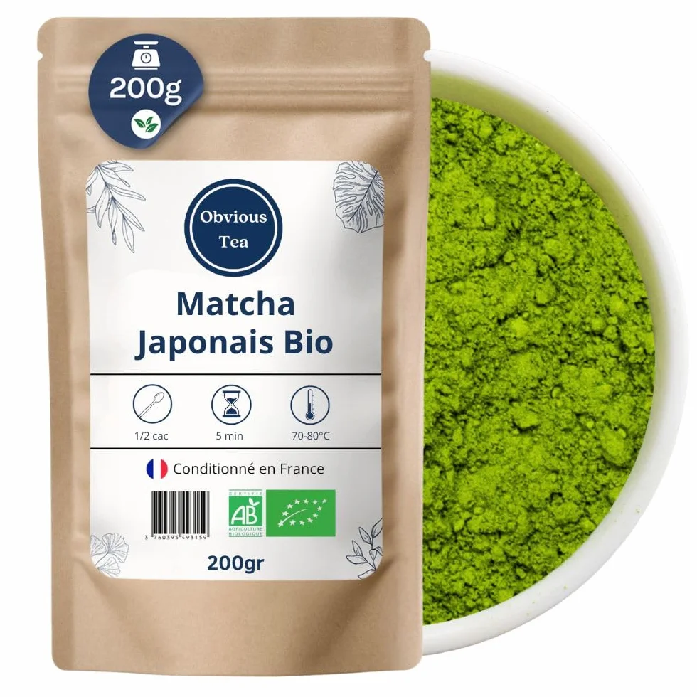 Organiczna japońska matcha sypki mielony zielony proszek herbaciany 200 g 100 filiżanek