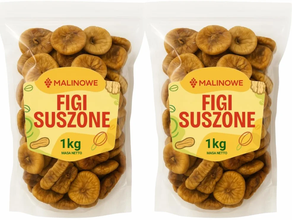 Malinowe figi suszone 2x1kg doskonałe jakość premium