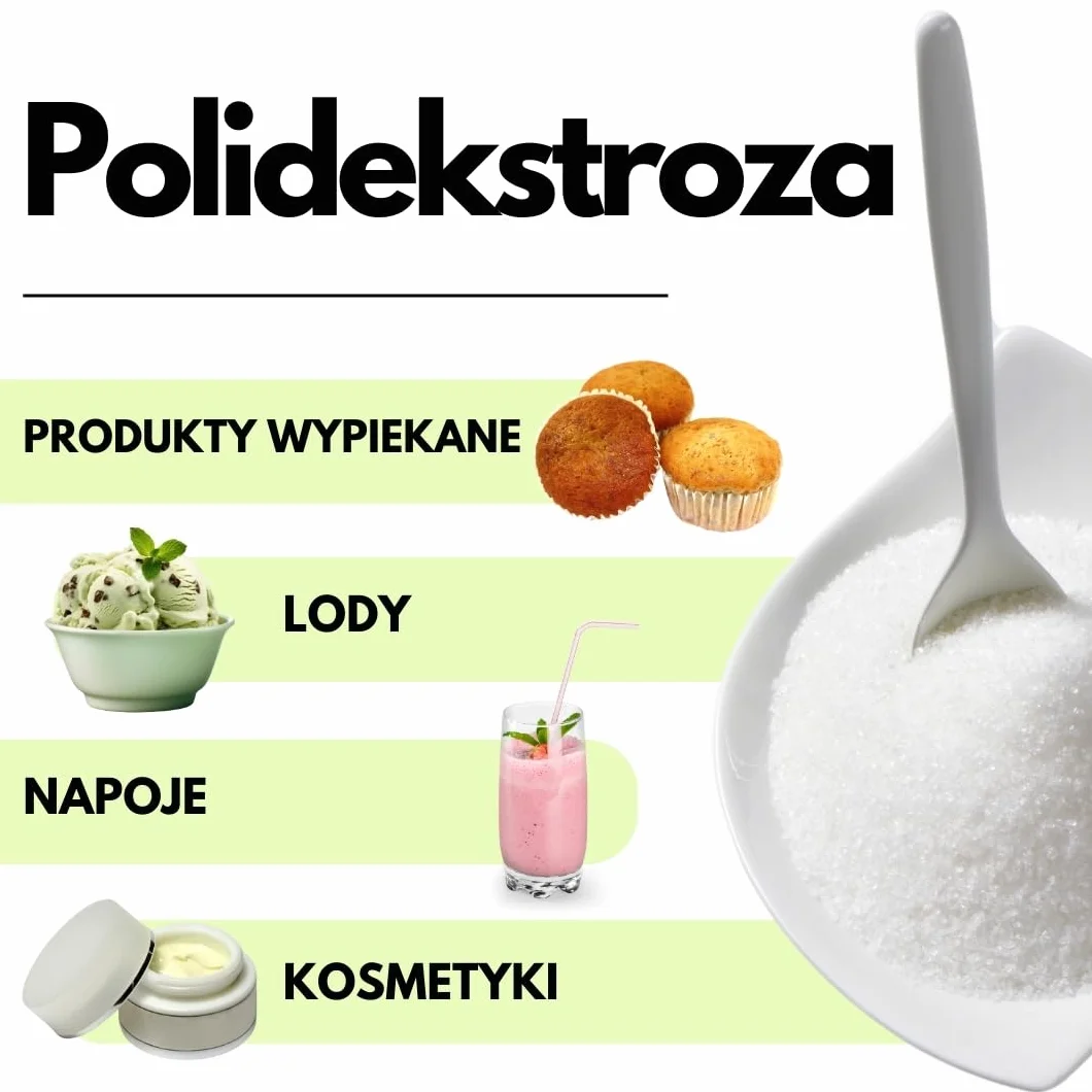 SaporePuro Polidekstroza w proszku 1 kg – Rozpuszczalny błonnik pokarmowy – Niskokaloryczny, zagęstnik i stabilizator, idealny do lodów, deserów, wypieków i napojów