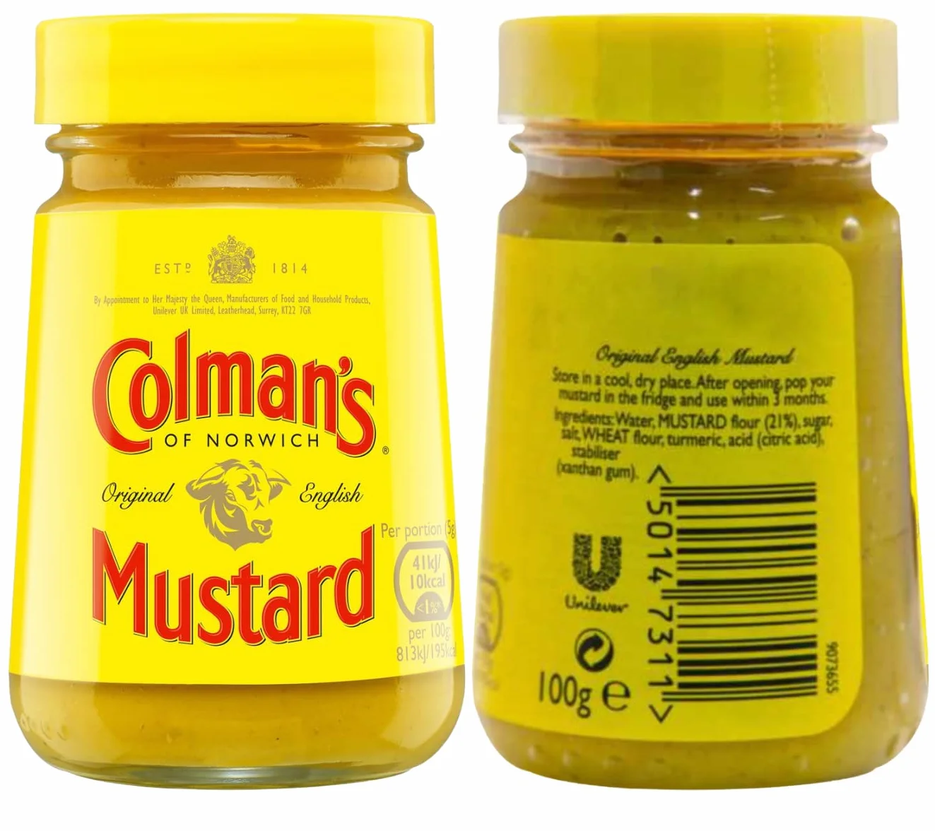 Colman's Oryginalna angielska musztarda pikantny klasyk 4 x 100 g