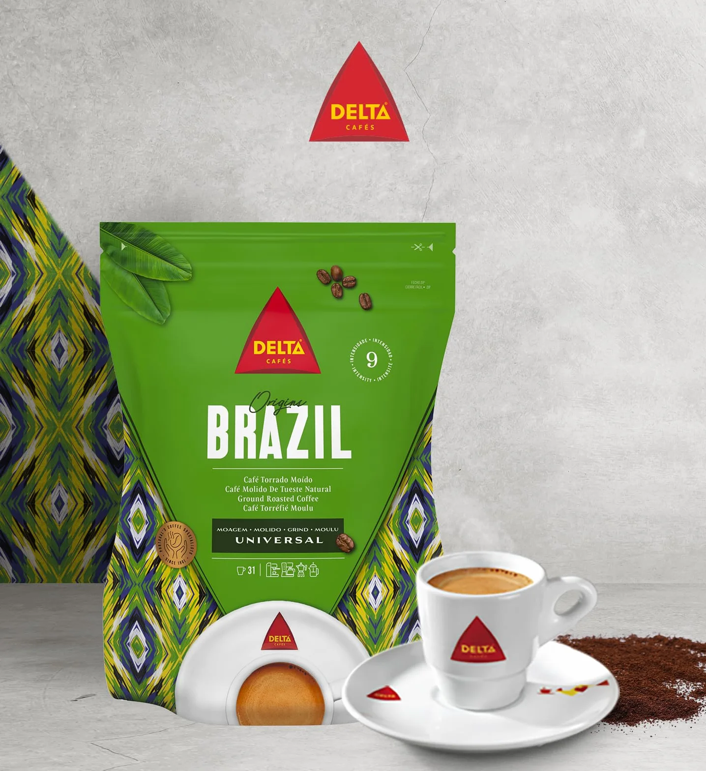 Delta, Prażona i zmielona kawa z Brazylii, Do ekspresu do espresso