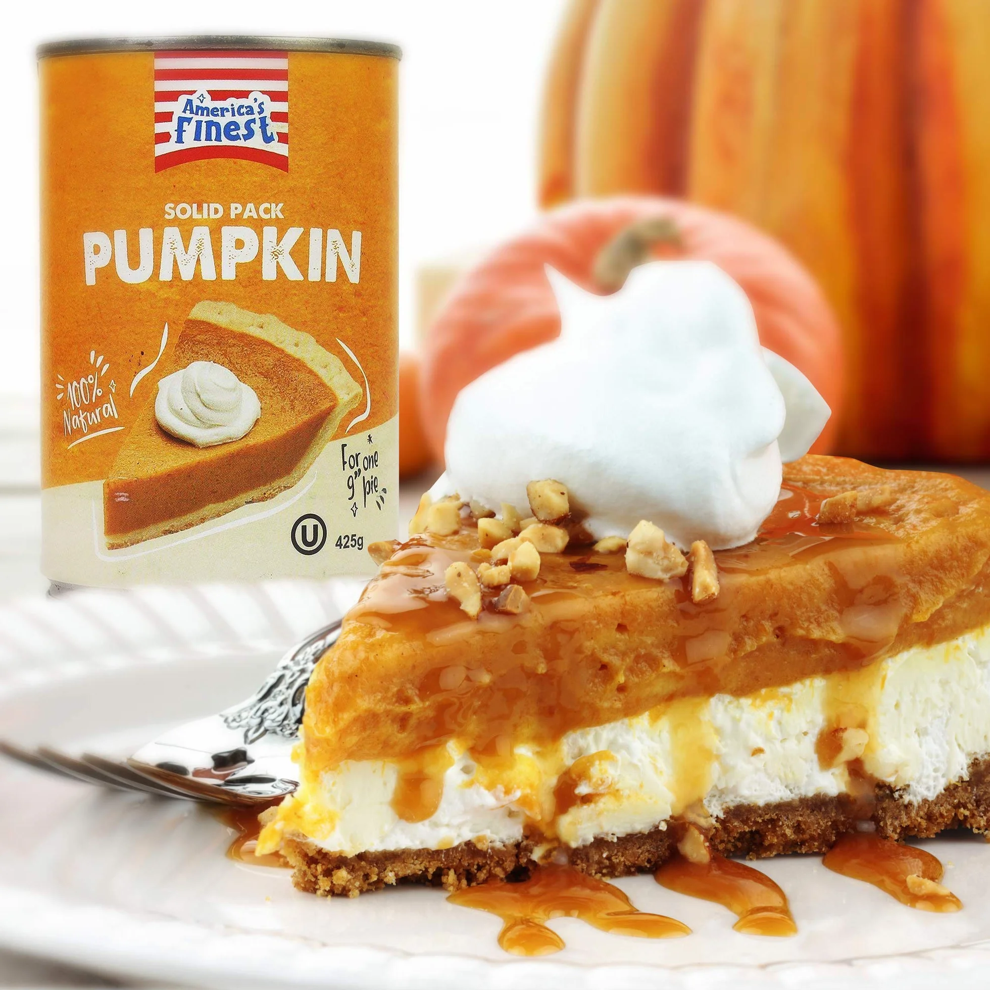 America's Finest Puree z dyni 425 g puszka 3 sztuki
