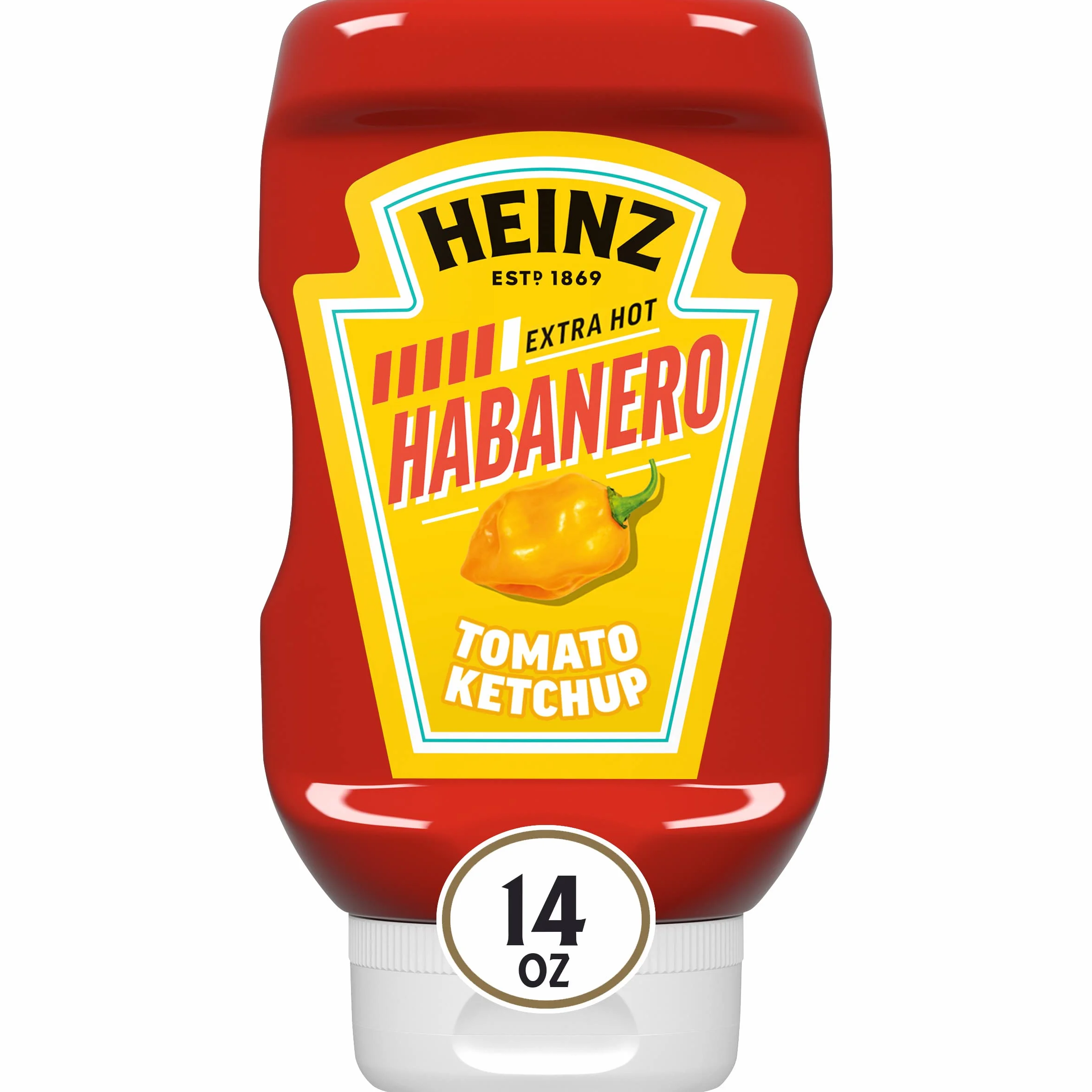 Heinz Tomato Ketchup Blended with Habanero, 14 oz Squeeze Bottle