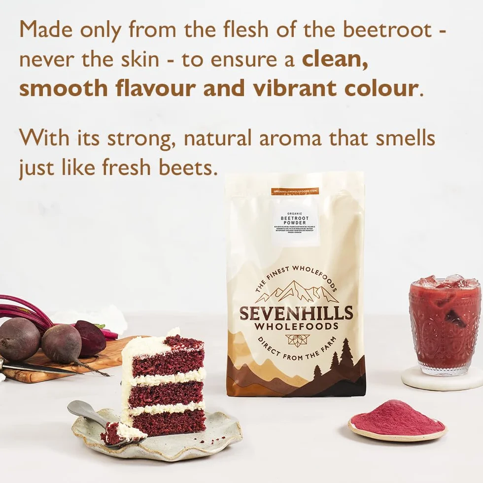 Sevenhills Wholefoods Organiczny Surowych Buraków W Proszku 200g