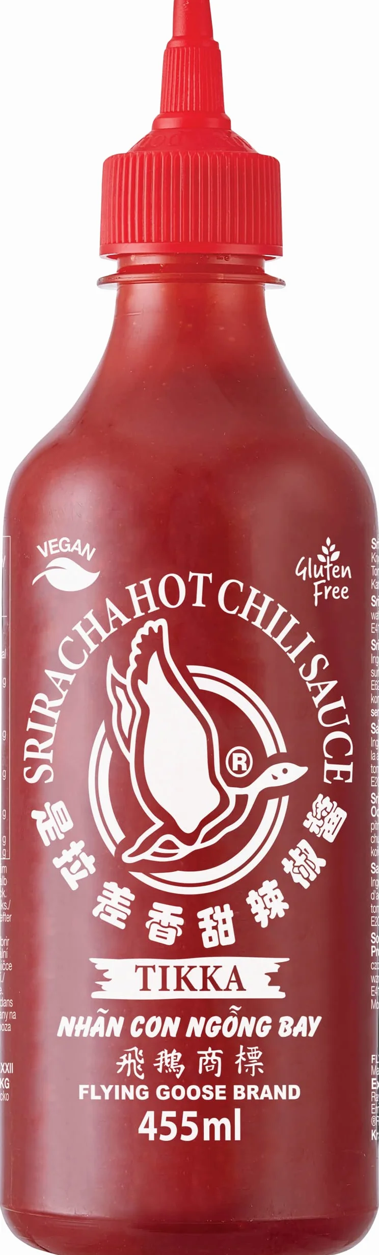 Sos chili Sriracha - Tikka (chilli 61%) 455ml - Flying Goose