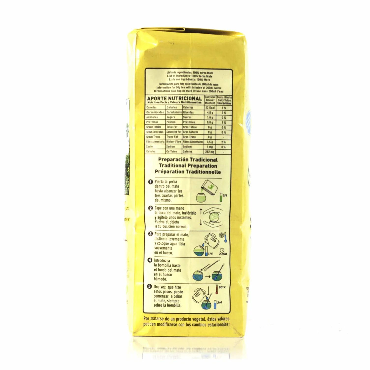 Kraus Mate Organica 500 g - ekologiczna herbata mate z Argentyny, handlowana uczciwie