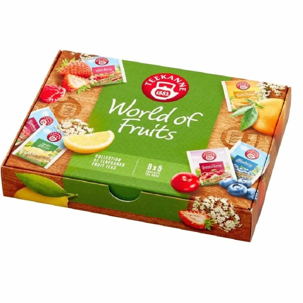 Teekanne World of Fruits pudełko do wyboru herbaty owocowej 6 smaków 5 herbaty każdego