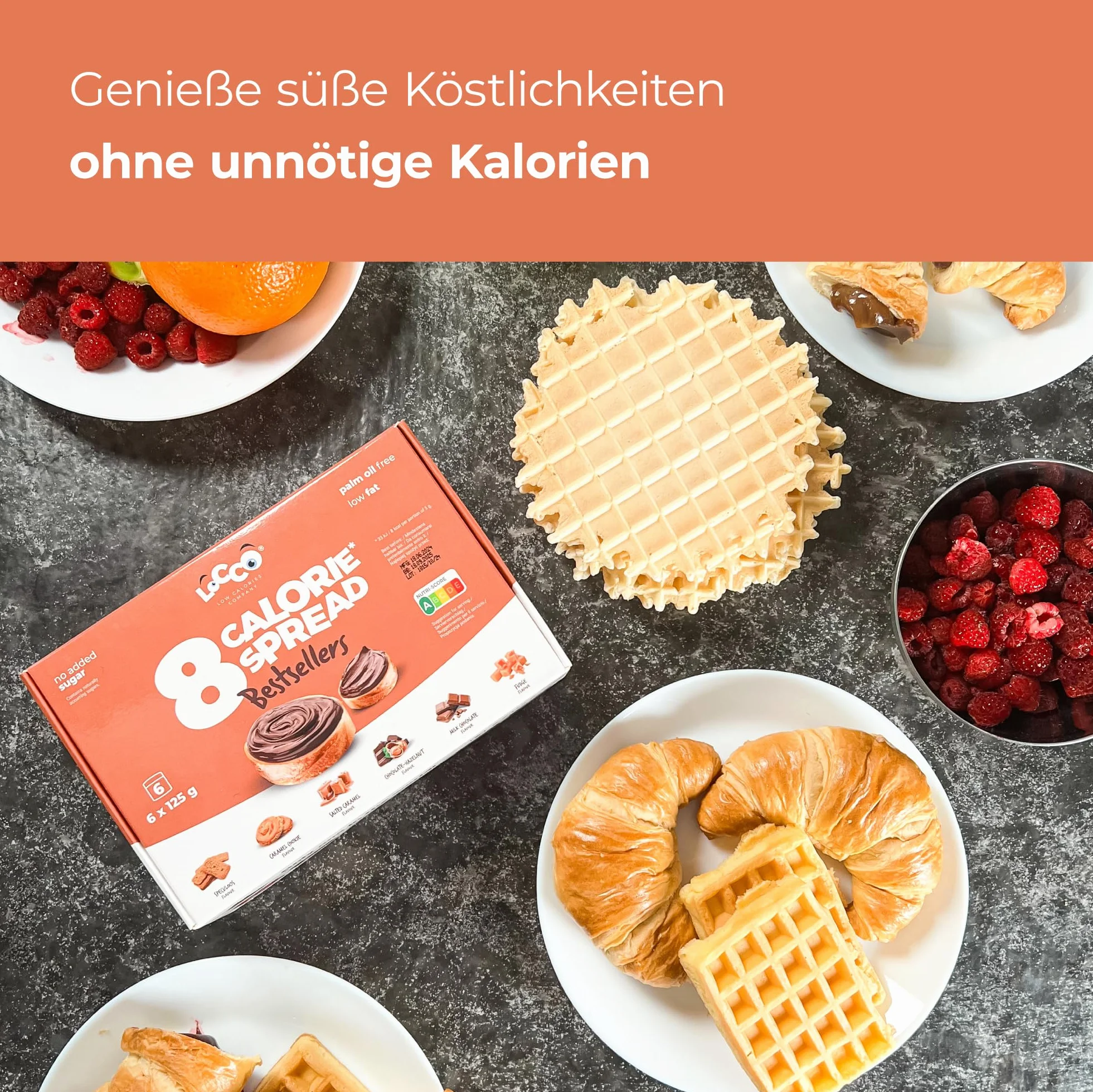 LoCCo Krem Niskokaloryczny 8 kcal 6x125 g - Warianty Smaku
