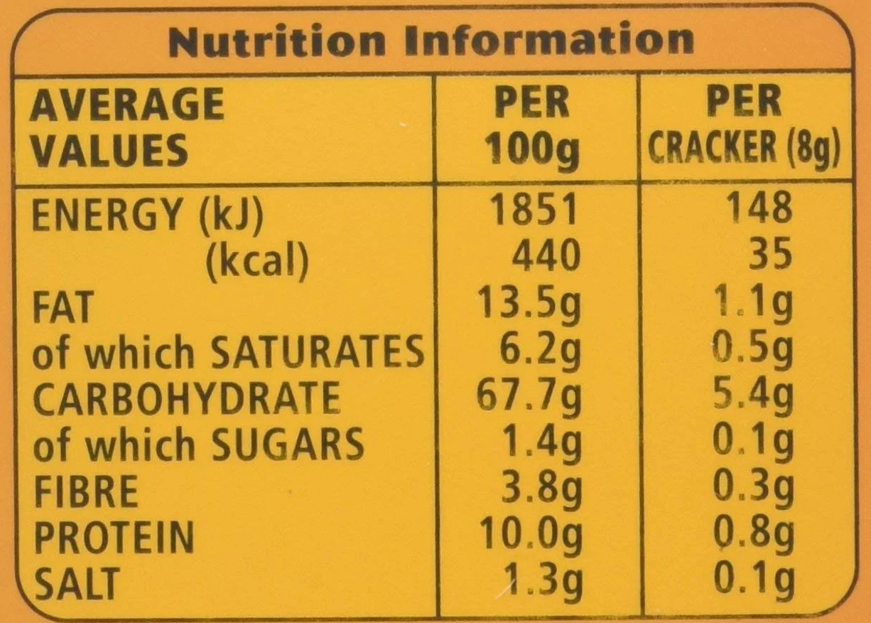Jacobs Cream Crackers Snack Pack 190g