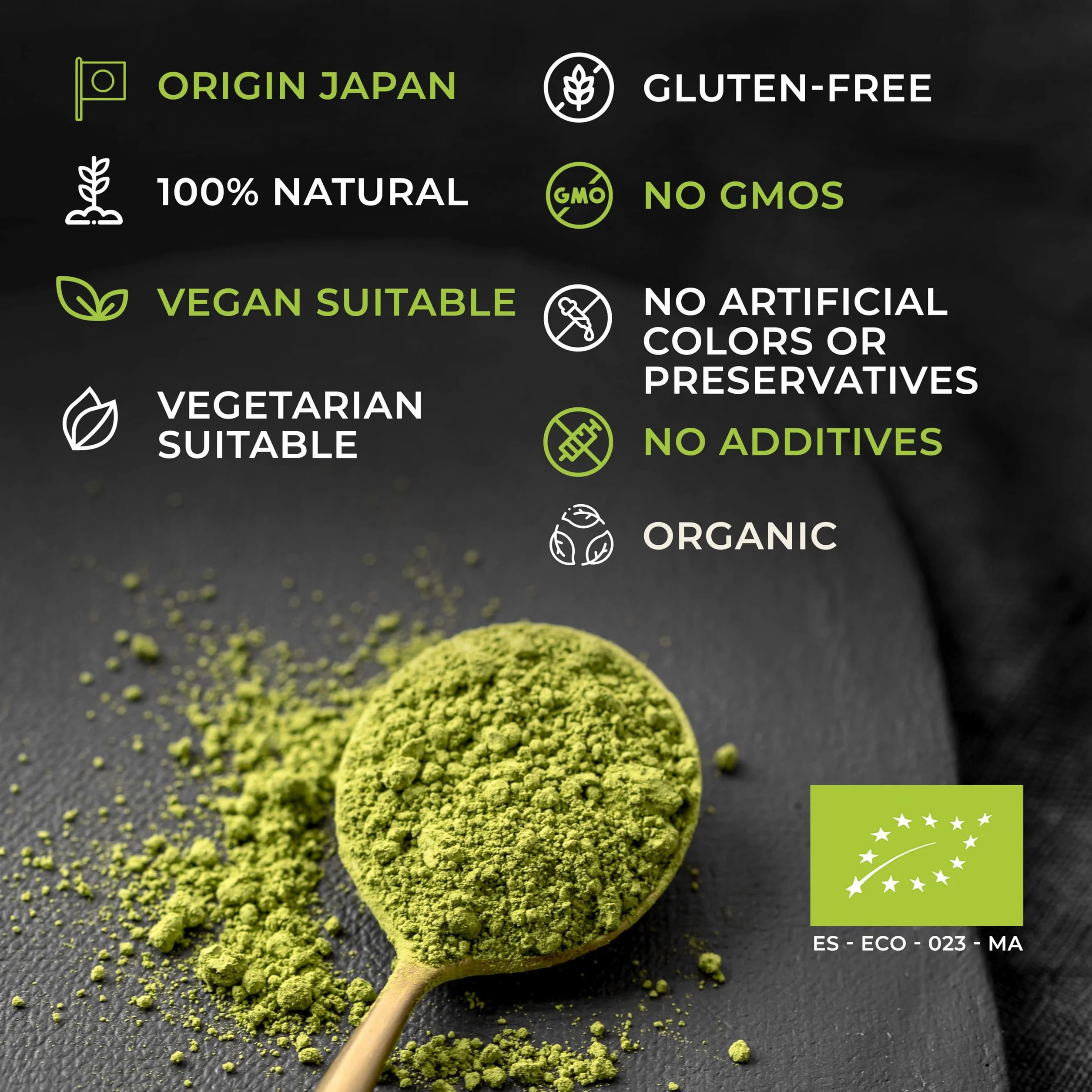 Matcha ECO WASSY Premium Proszek 200g Zielona Herbata Detoks Przeciwutleniacz