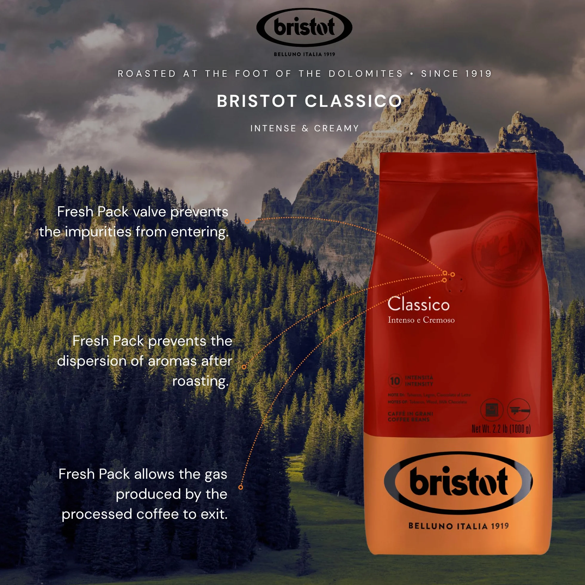 Kawa ziarnista Bristot Classico, 1 kg
