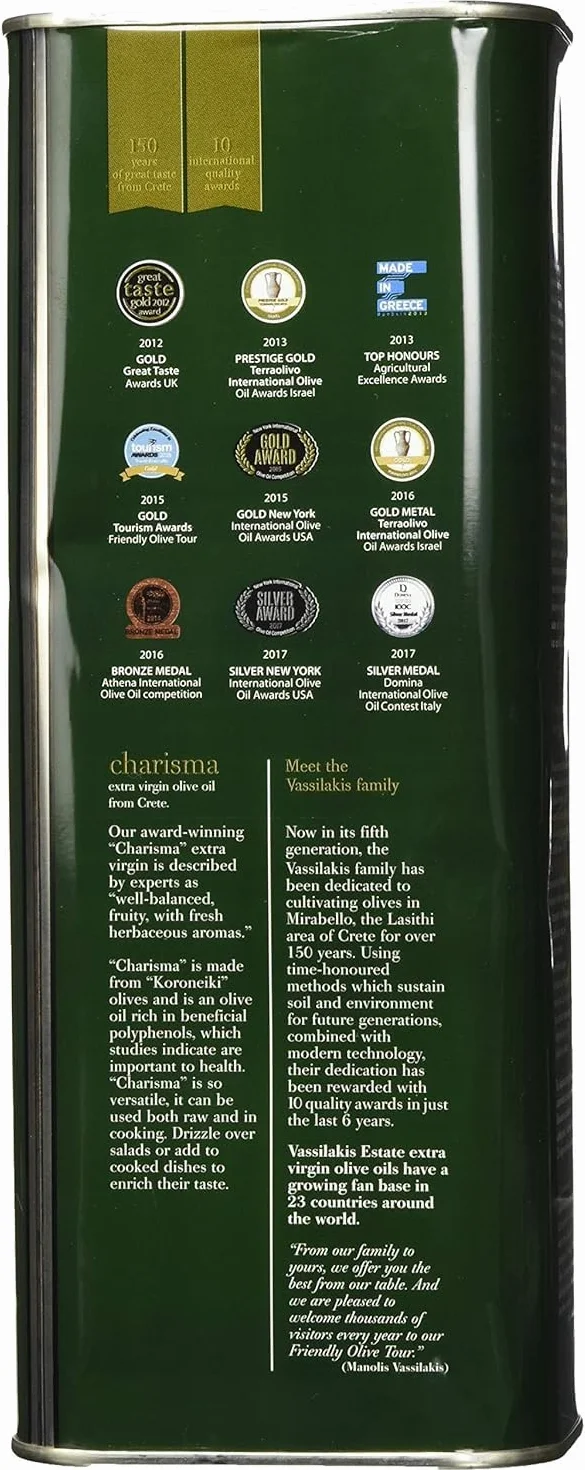 Charisma Grekisk extra jungfruolja från Kreta 1,5L