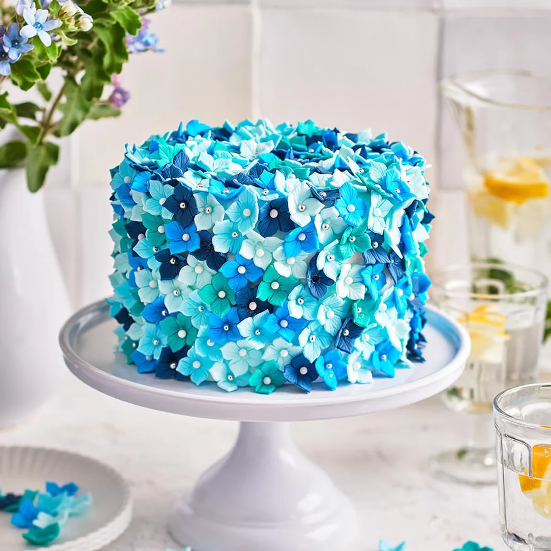 FunCakes Roll Fondant Sea Blue: łatwy w użyciu, gładki, elastyczny, miękki i giętki, idealny do dekoracji ciast, halal, koszerne i bezglutenowe 250g