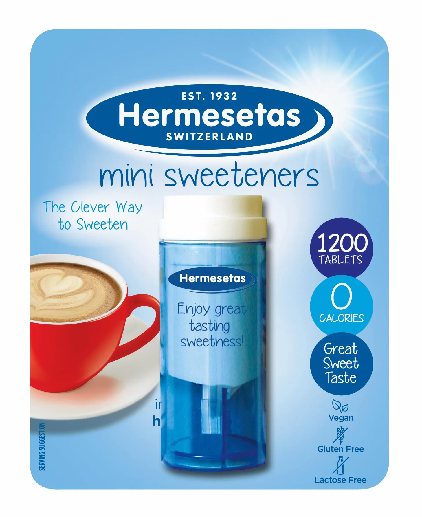 Hermesetas Mini słodziki, 1200 tabletek