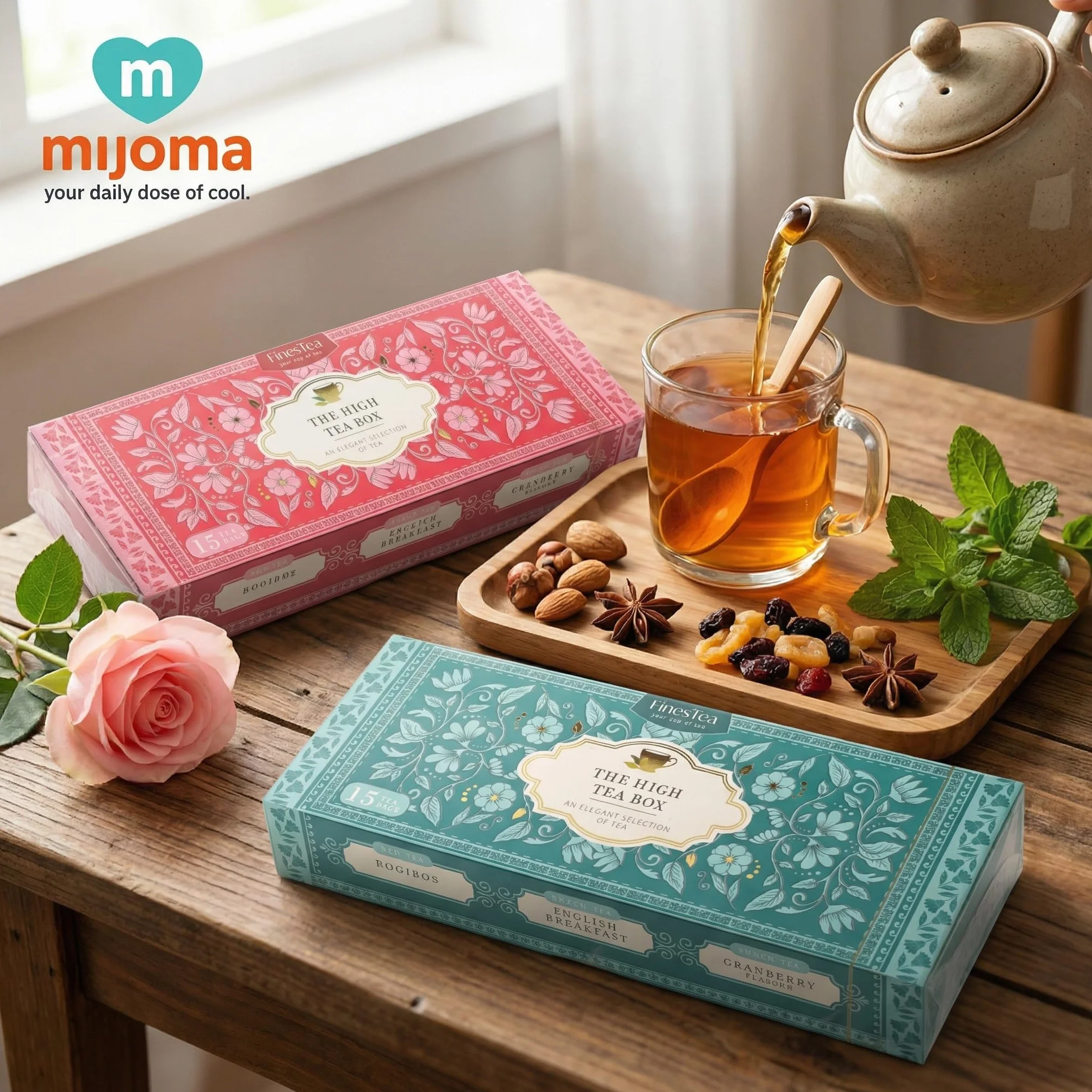 Herbata w pudełku prezentowym, kolekcja z wybraną czarną i zieloną herbatą, z wyborem najlepszych czarnych i zielonych herbat (12 x 2g = 24g, Sensation of Flavour)