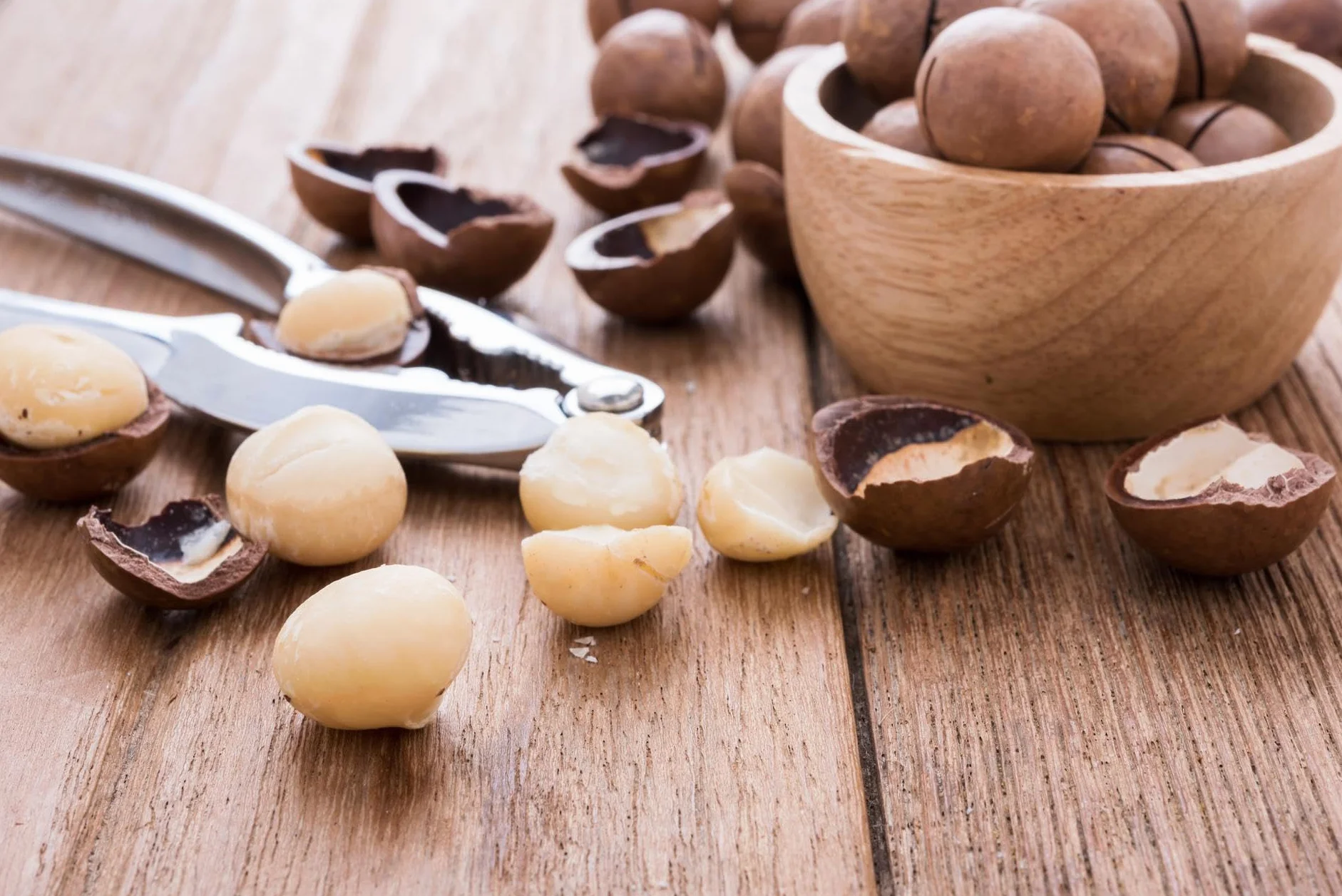 Malinowe ORZECHY MACADAMIA POŁÓWKI 500g Makadamia Naturalne Bakalie