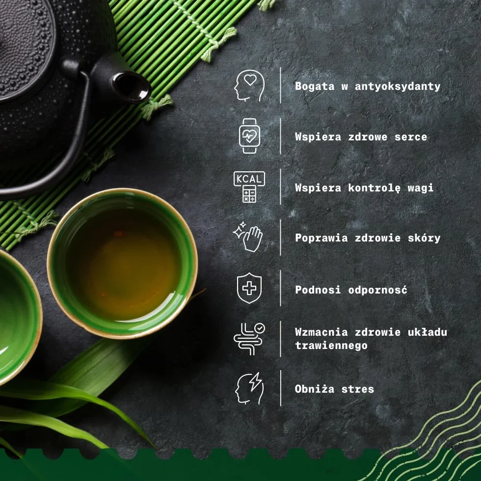 Zielona herbata Gyokuro japońska organiczna 100g Bio naturalna liściasta z pierwszego zbioru