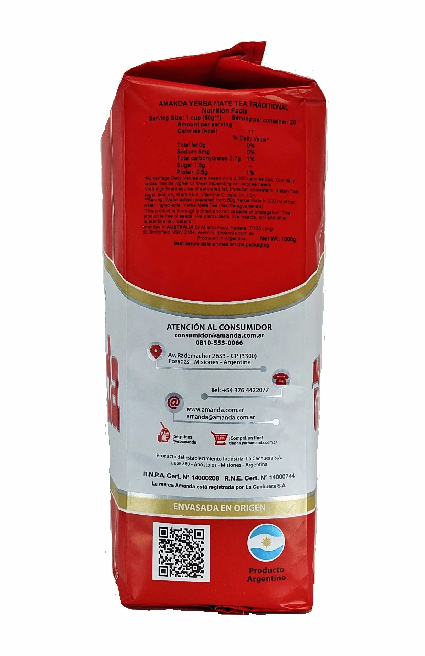 Yerba Mate Amanda Red 1kg
