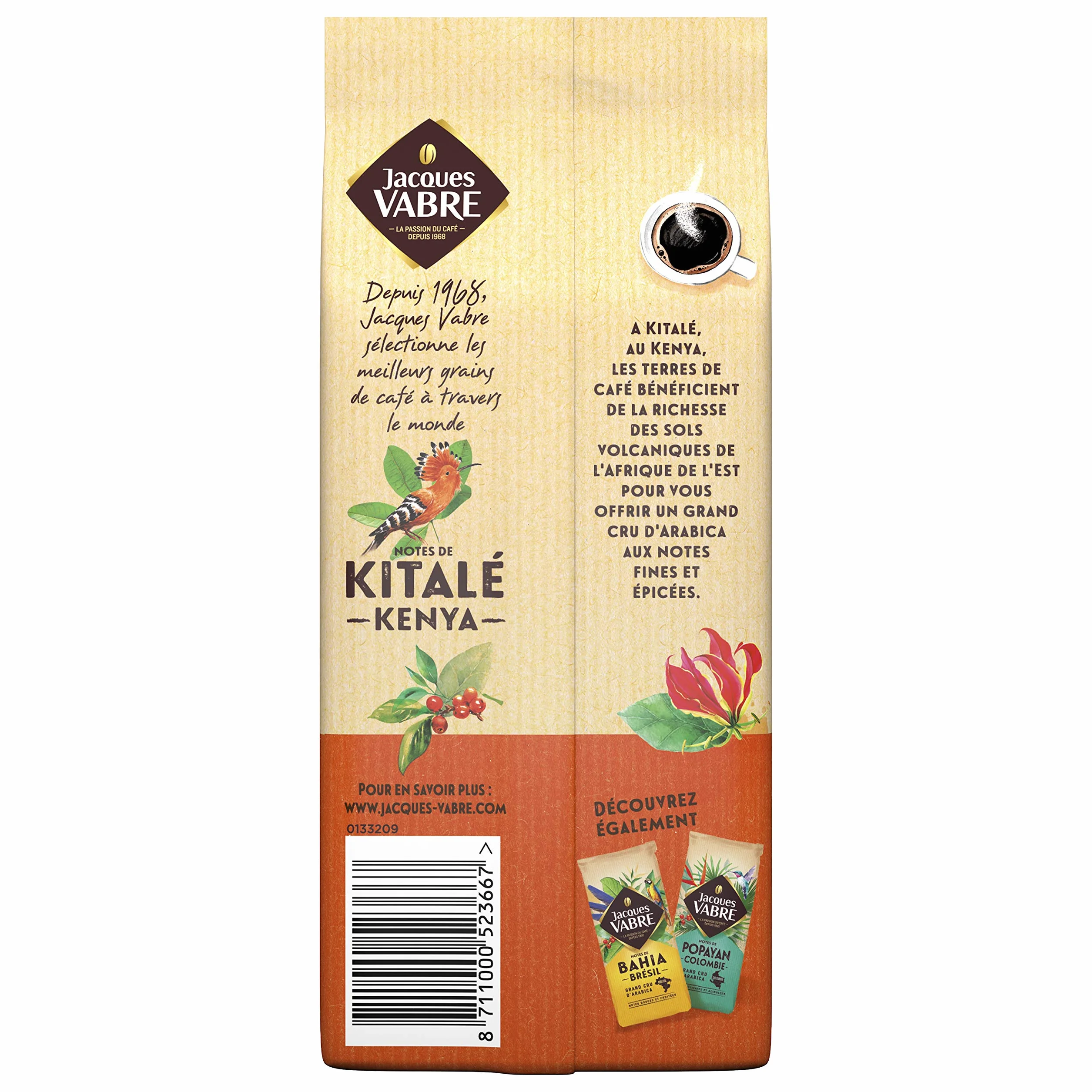 Jacques Vabre Kitalé Origine Kénya kawa mielona, 250 g