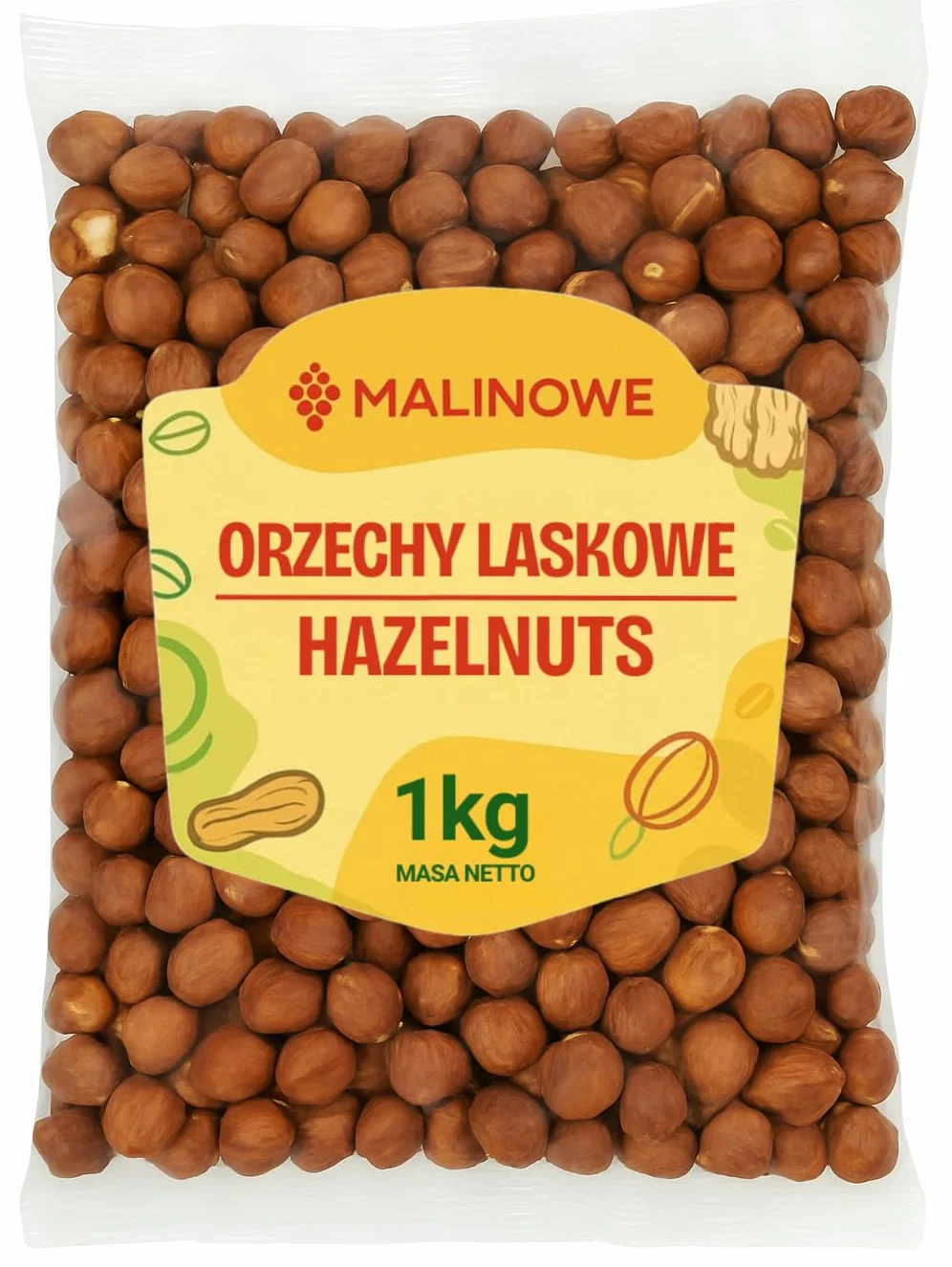 Orzechy Laskowe Łuskane 1kg Duże Świeże