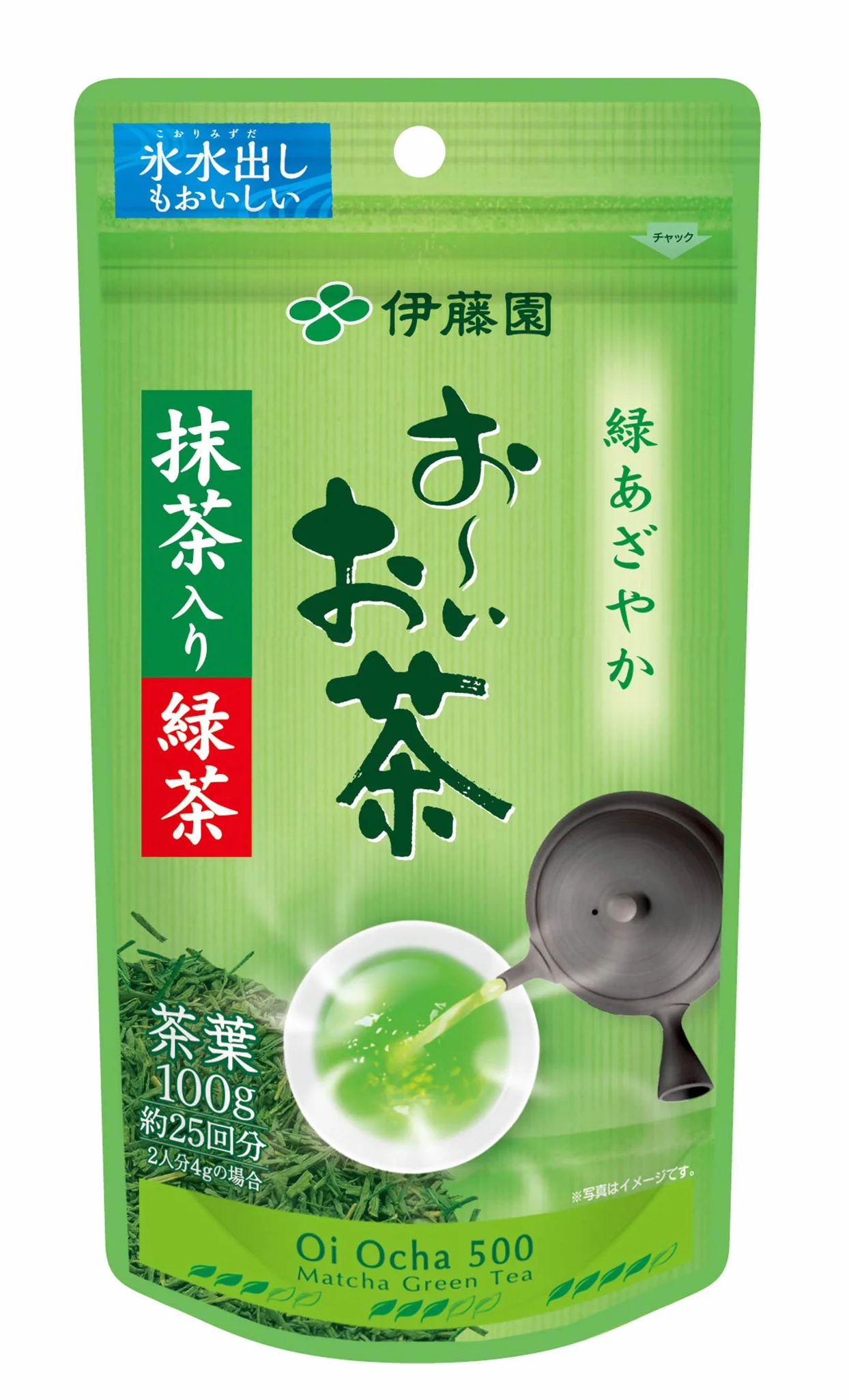 Itoen Oiocha Matcha-iri Ryokucha Japoński Liść Zielonej Herbaty 100 g