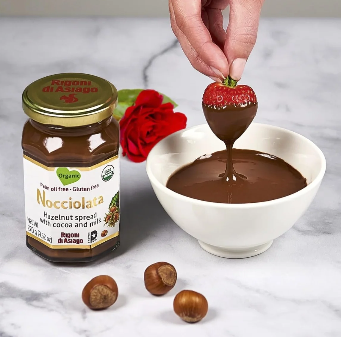 Nocciolata BIO 250gr Rigoni krem orzechowy