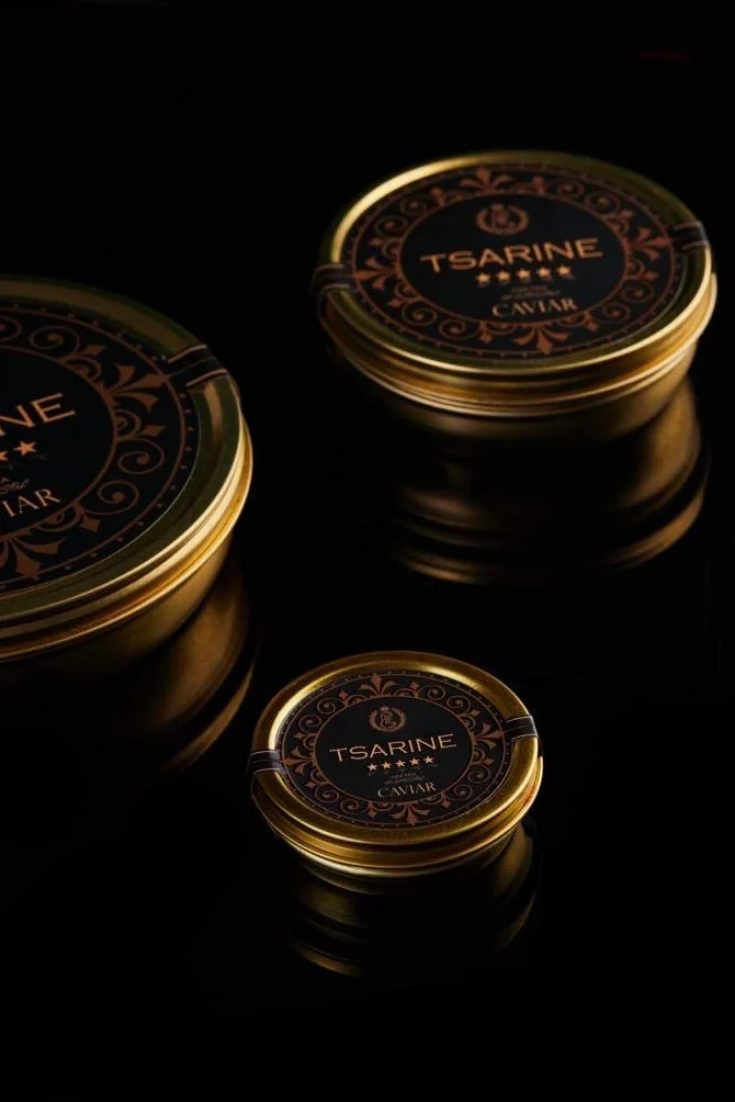 TSARINE Caviar Kawior z Jesiotra Syberyjskiego Czarny Kawior Malossol Delikatny Smak 250g