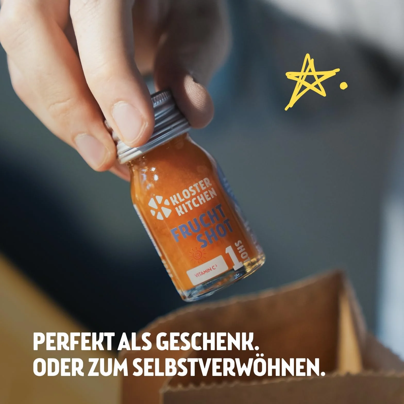 Kloster Kitchen kalendarz adwentowy, organiczny imbir, 7 butelek 30 ml