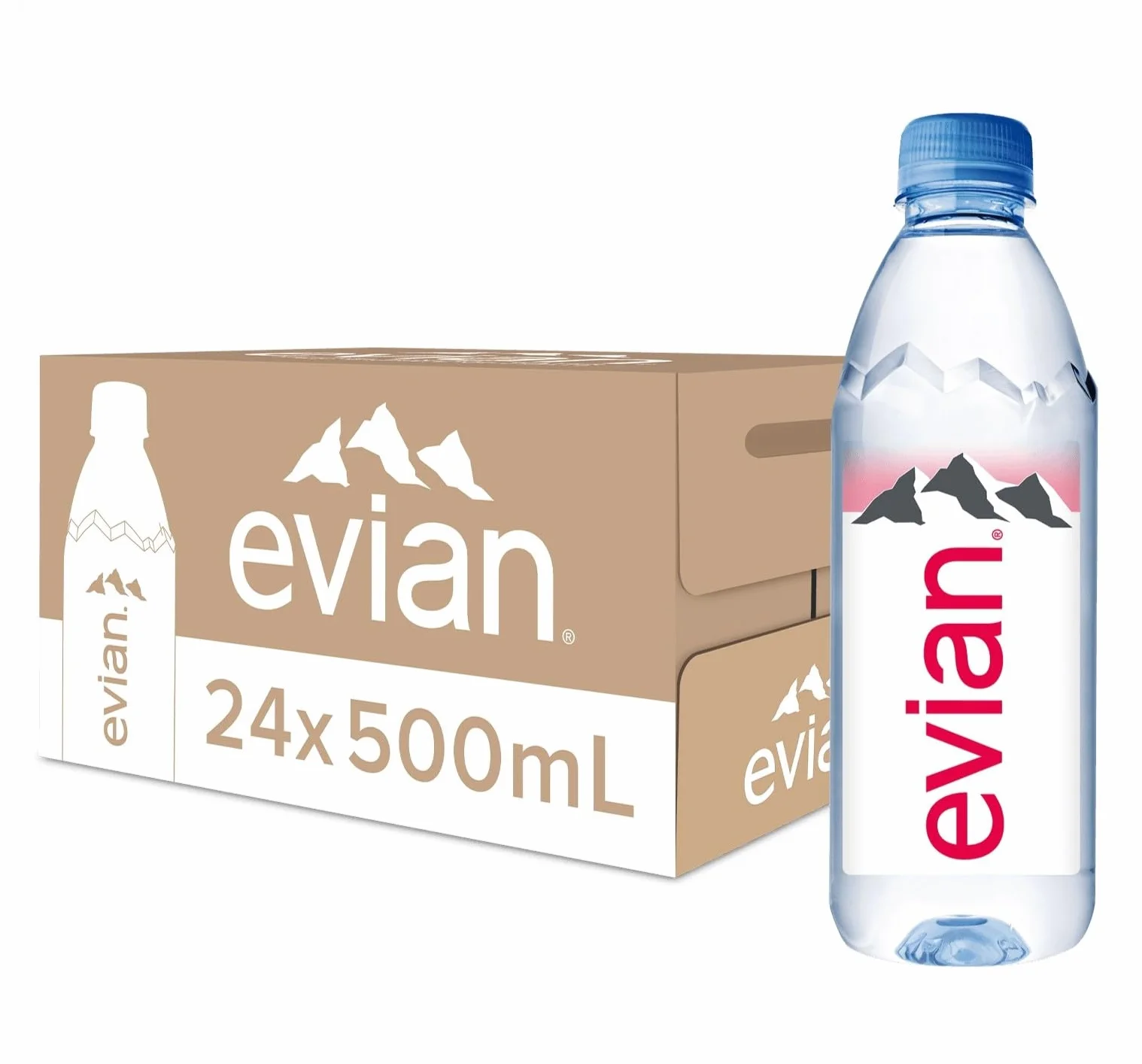 Evian Woda niegazowana 500 ml opakowanie 24 szt