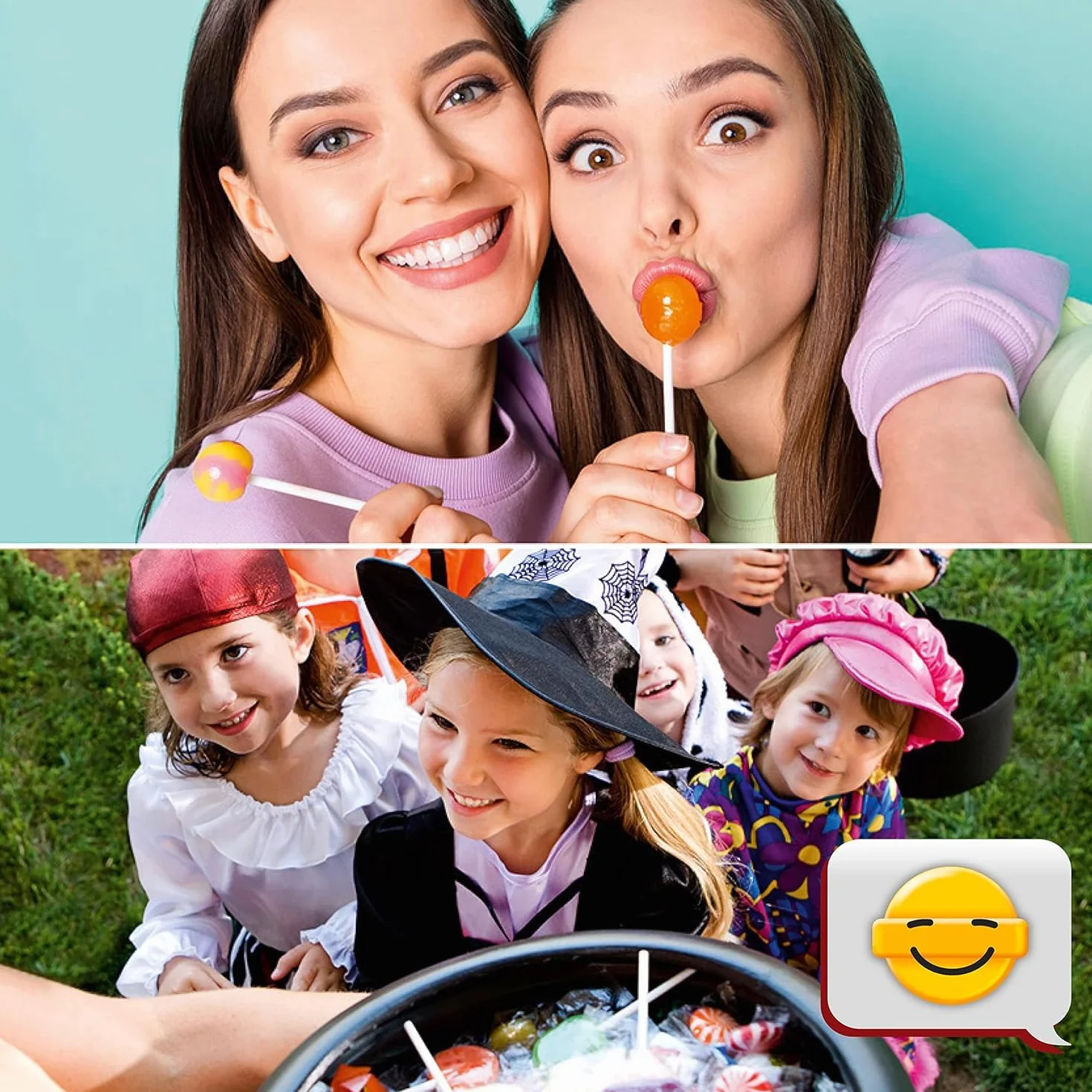 Chupa Chups Mini Classic Lizaki Owocowe, Pomarańczowy, 100 sztuk