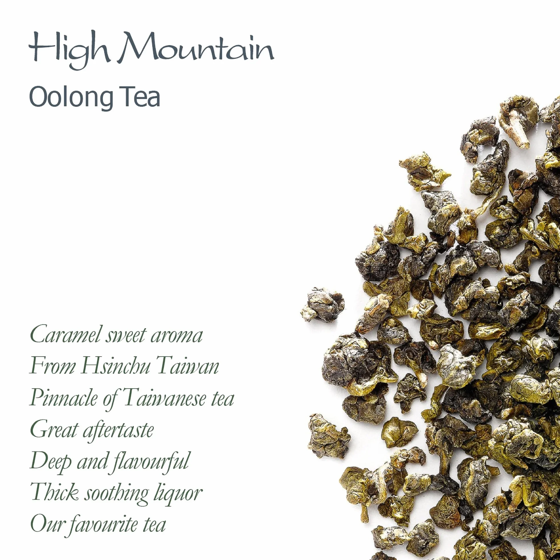 Tie Guan Yin Oolong Tea - Taiwanese High Mountain Green Oolong - Tieguanyin Wu Long Tea From Taiwan 100g