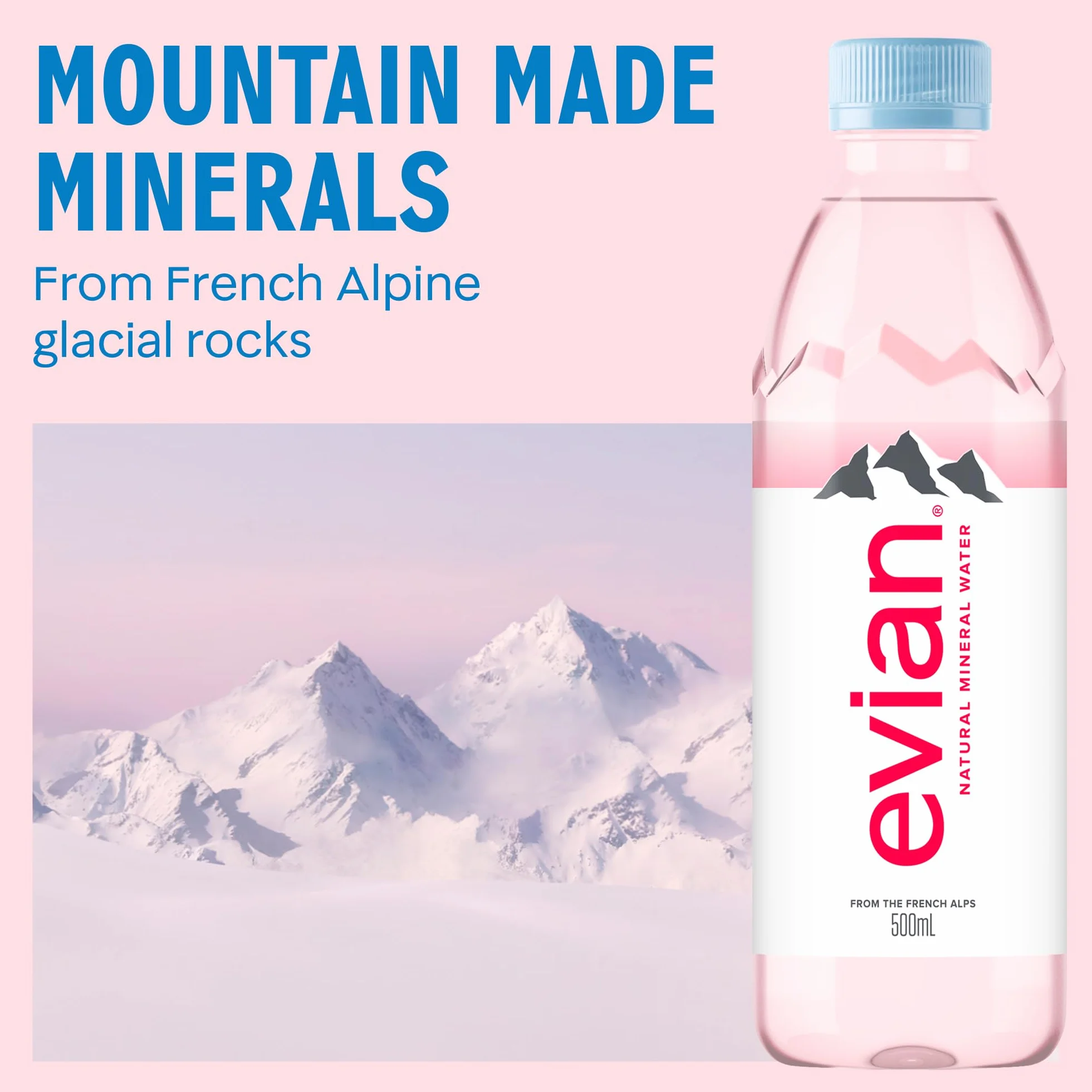 Evian Woda niegazowana 500 ml opakowanie 24 szt