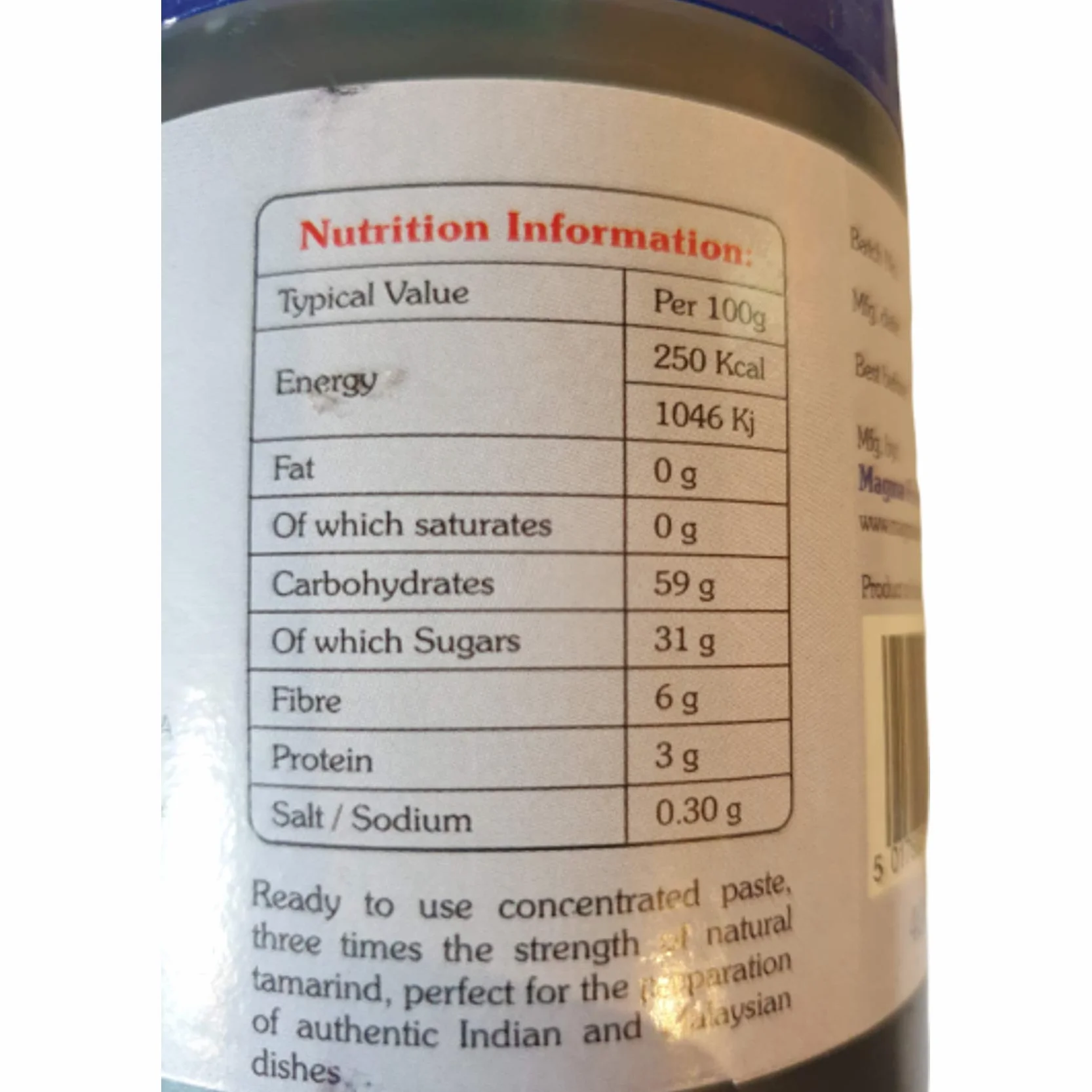 TRS Tamarind Paste (koncentrat tamaryndowca) 400 g