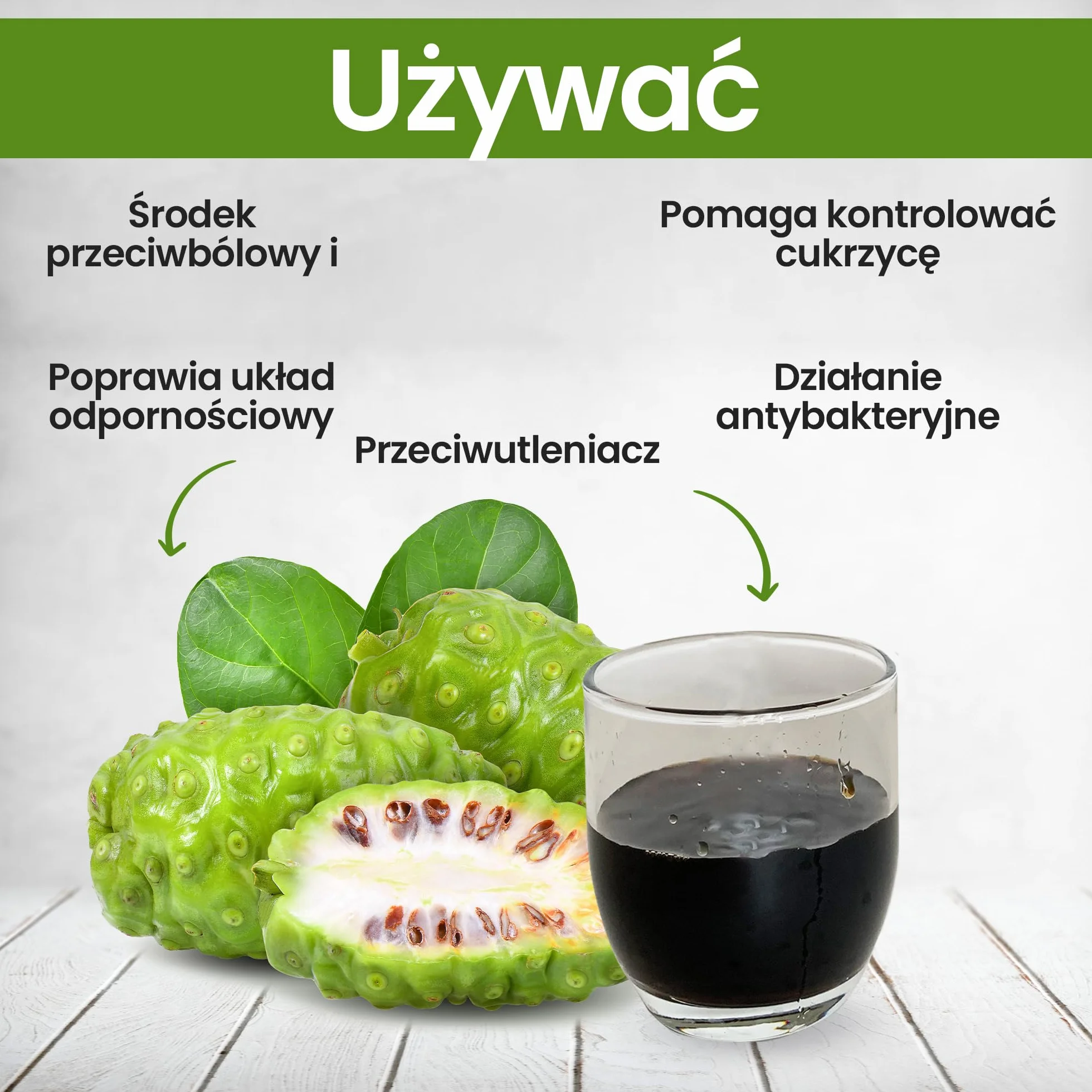 Sok z Noni 1 Litr 100% Czysty Organiczny bez konserwantów