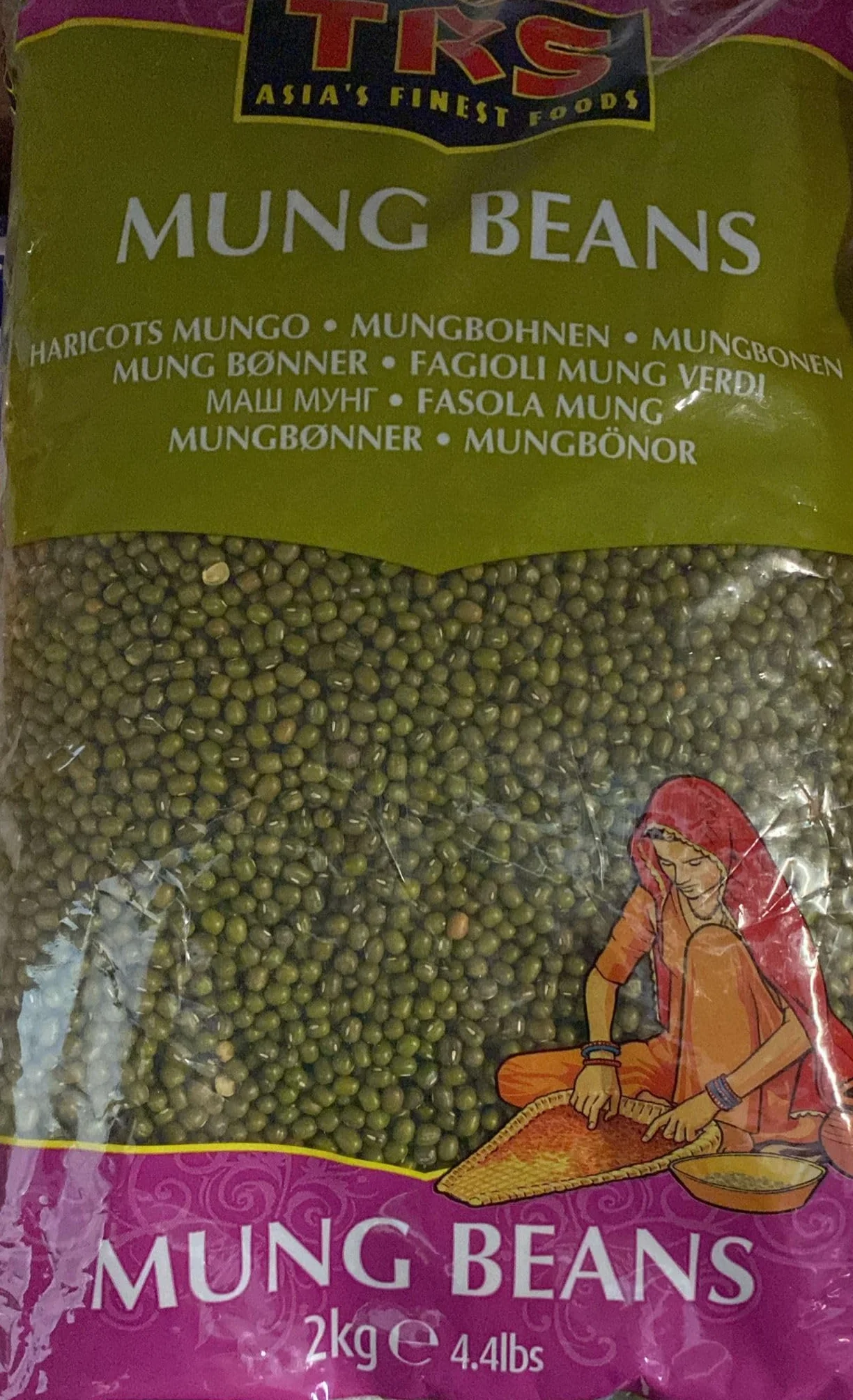 TRS Mung (Moong) dal żółty - żółta fasola - Split Mung Bean - 500 g - 2 kg (500 g)