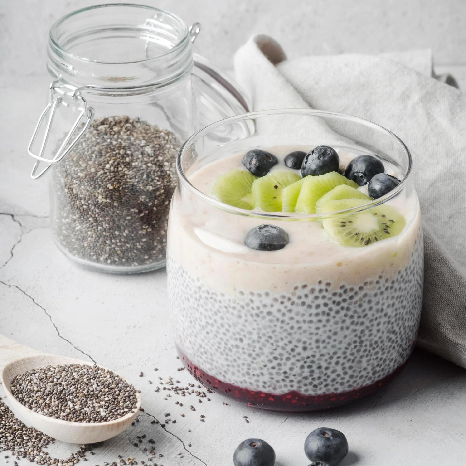 Alpi Nature Nasiona Chia 1kg, Całe Surowe Czarne Nasiona Chia do Smoothie, Jogurtu i Musli