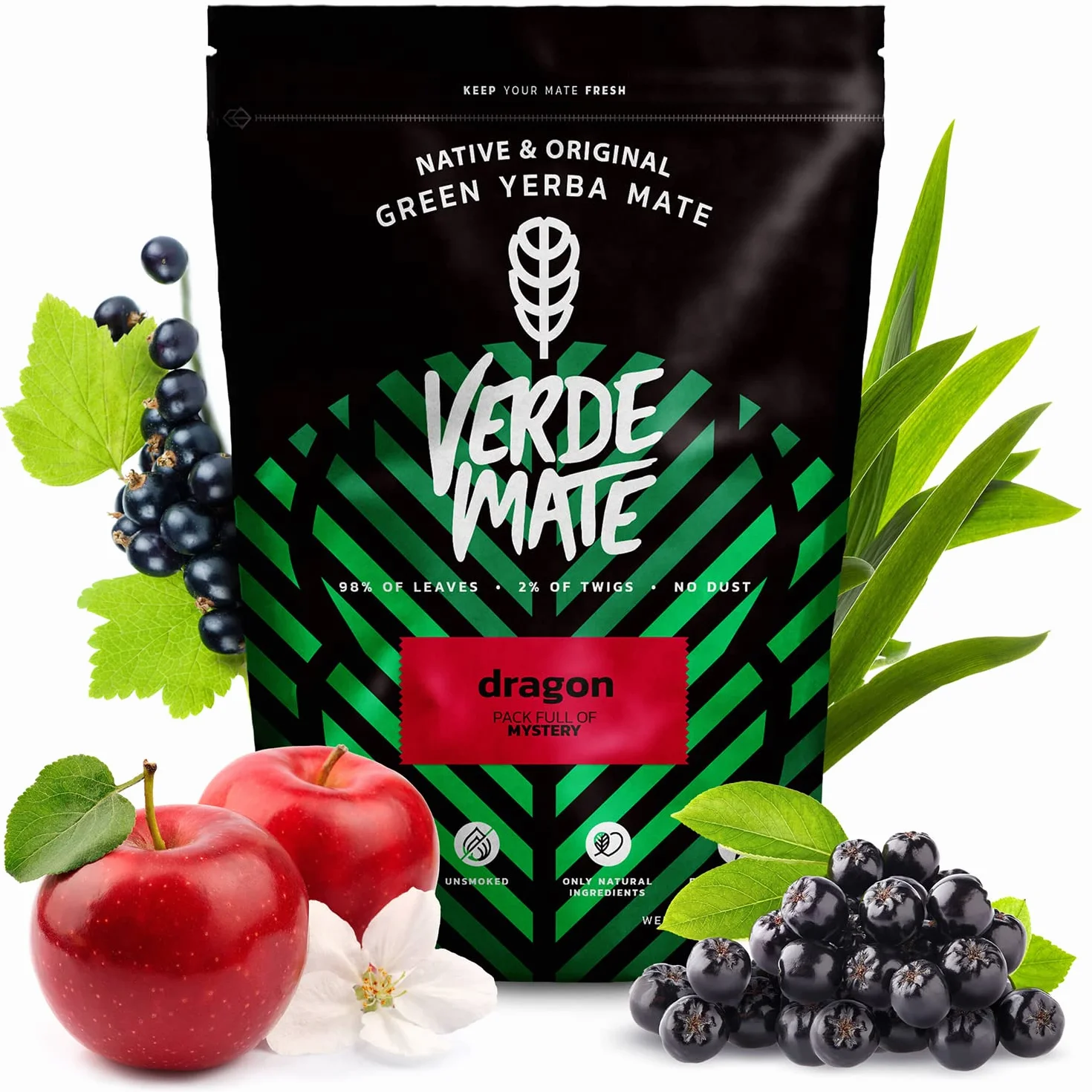 Verde Mate Green Fruity Yerba Mate 3 x 500 g mango maracuya ananas dragon brazylijski