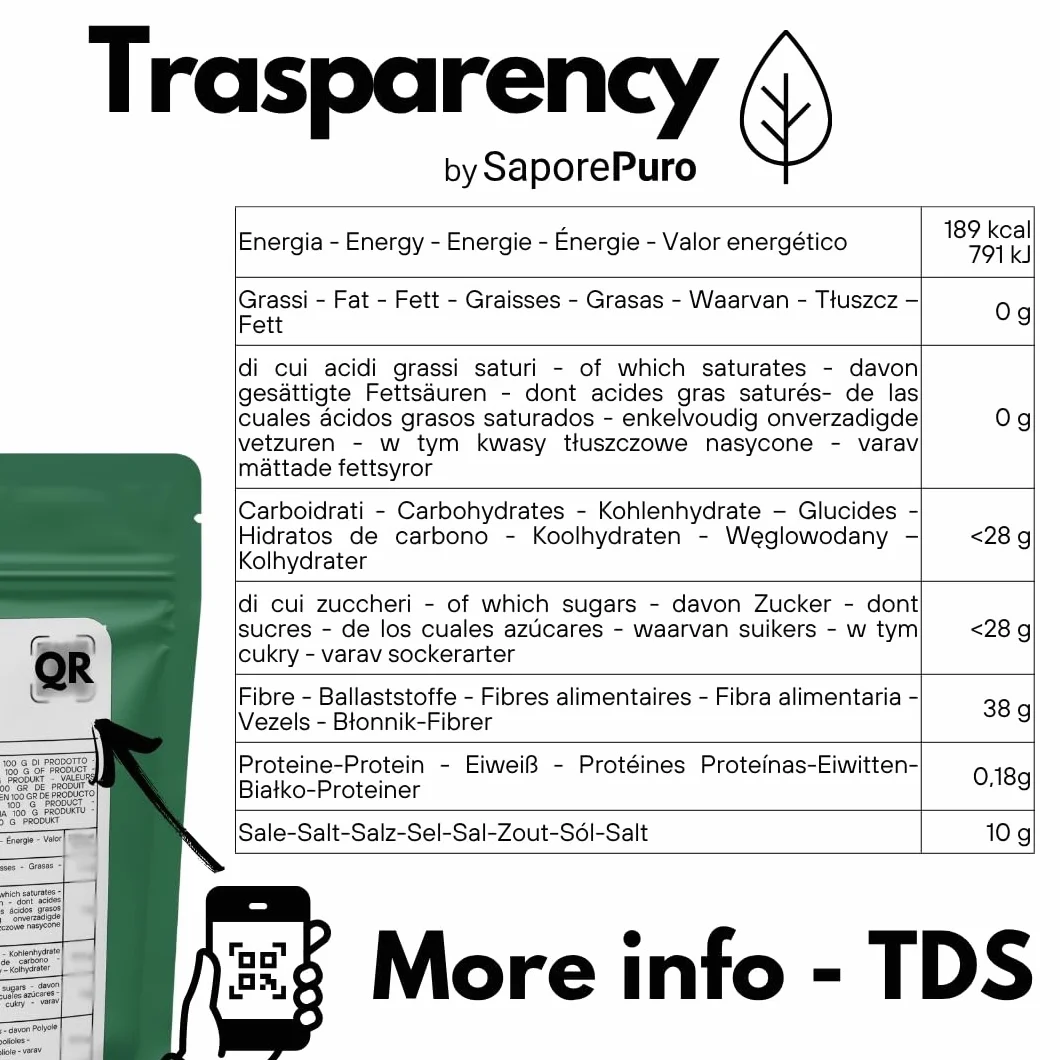 SaporePuro Kappa-Karagen w Proszku 50 g – Środek Żelujący i Stabilizator Bez Glutenu
