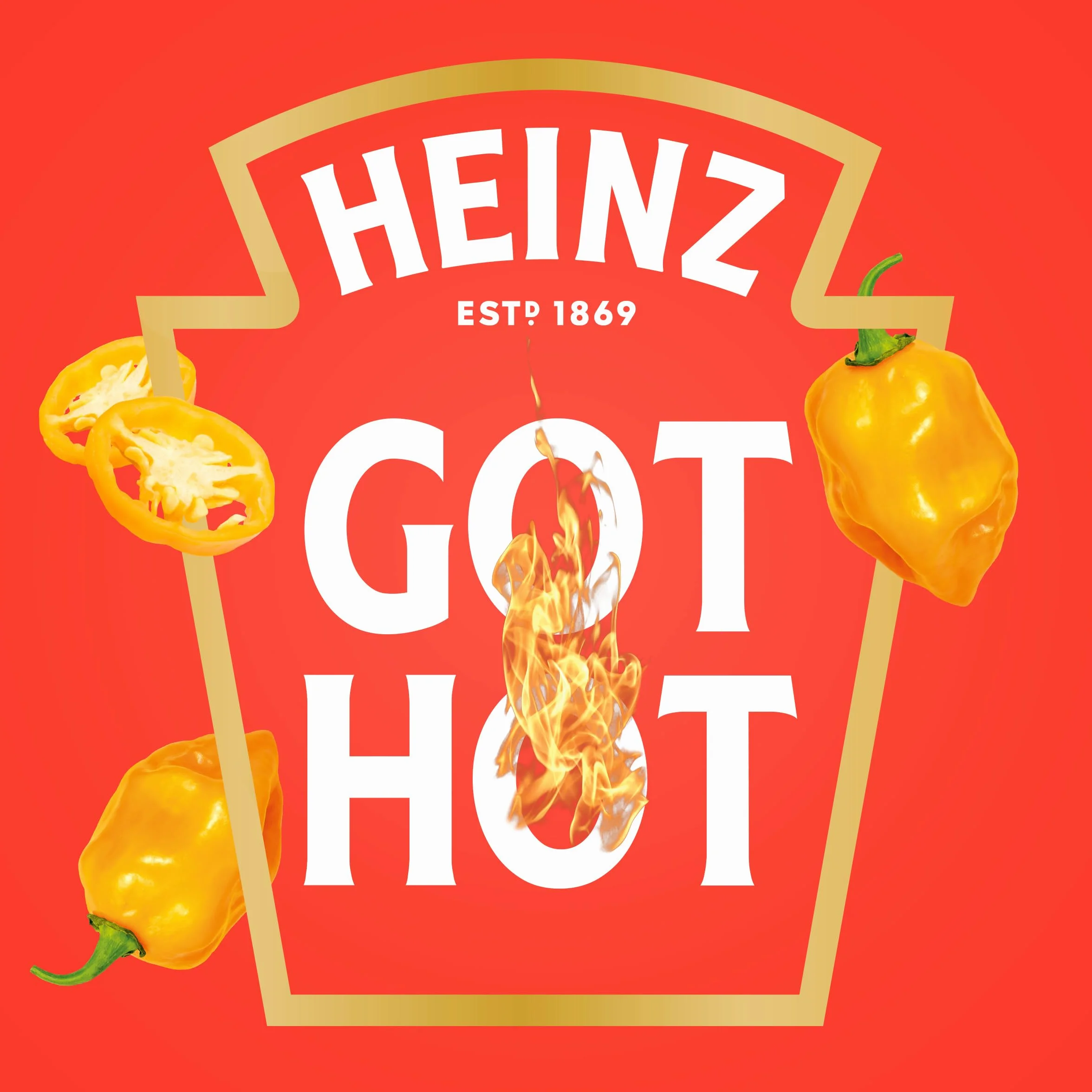 Heinz Tomato Ketchup Blended with Habanero, 14 oz Squeeze Bottle
