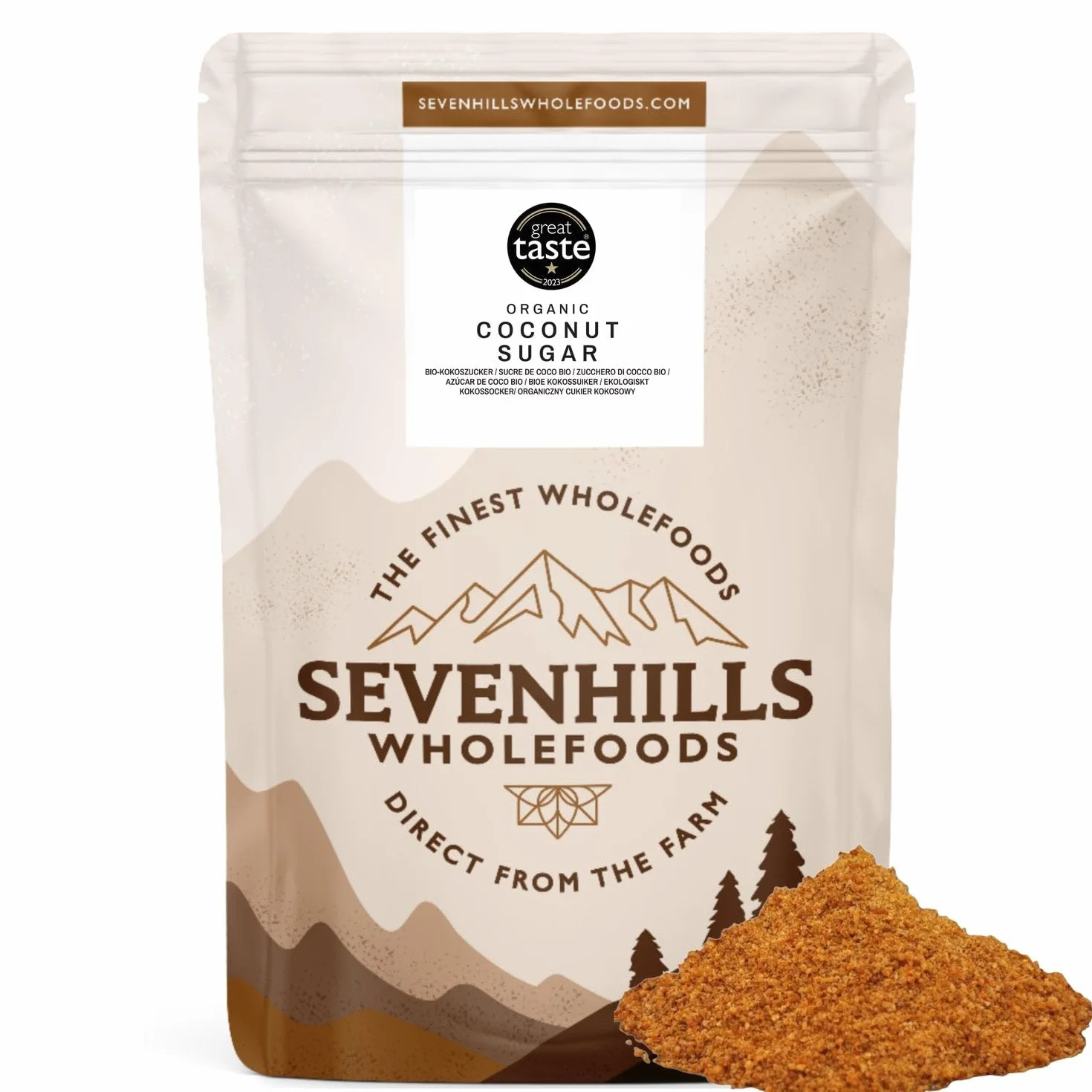 Sevenhills Wholefoods Organiczny Cukier Kokosowy 1.8kg