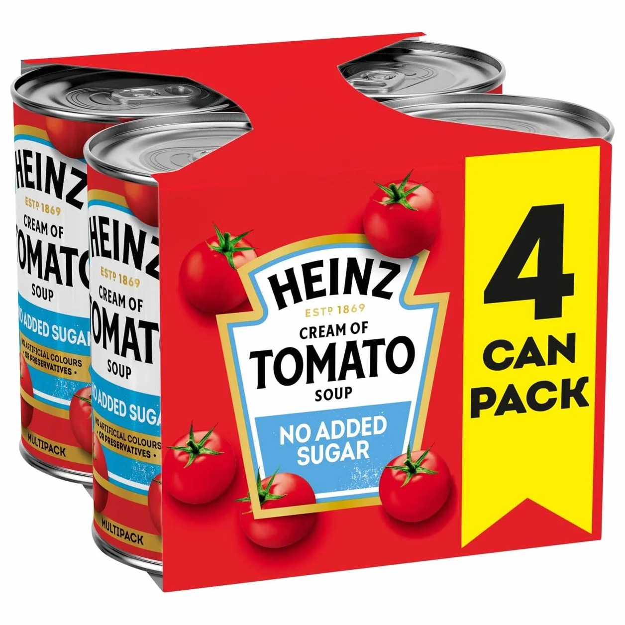 Heinz Krem pomidorowy bez dodatku cukru 4 x 400 g