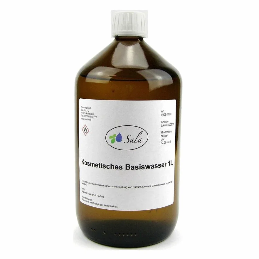 Sala Kosmetyczna woda bazowa 96% alkohol 1 l 1000 ml butelka szklana