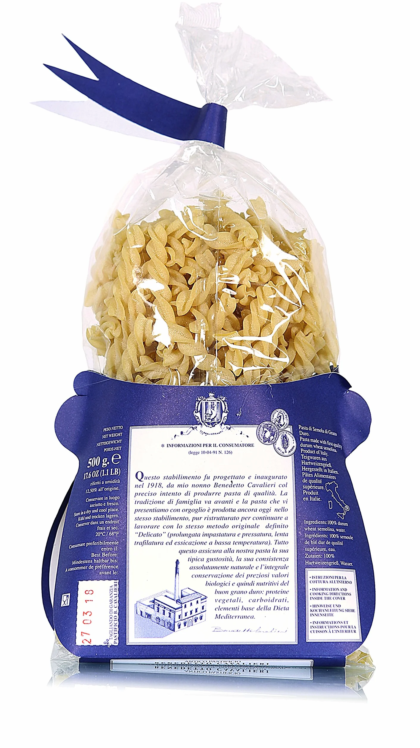 Fusilli Pastificio Cavalieri 4 x 500 g