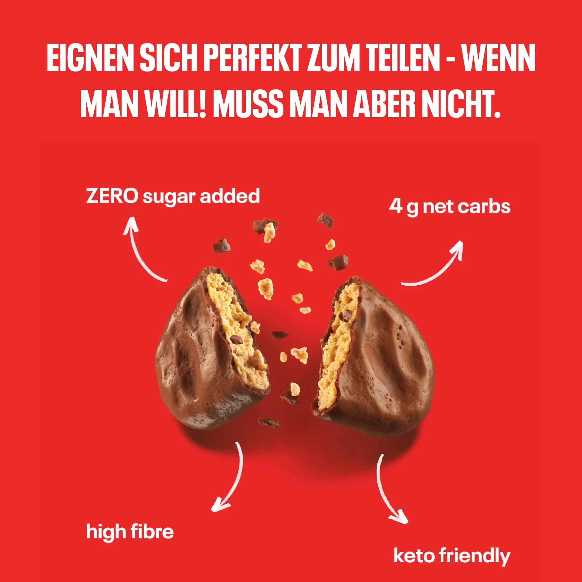 NEOH Drageelinos ciasteczka czekoladowe RAF Camora, niskowęglowodanowe, bez dodatku cukru, 86 kcal na 80 g