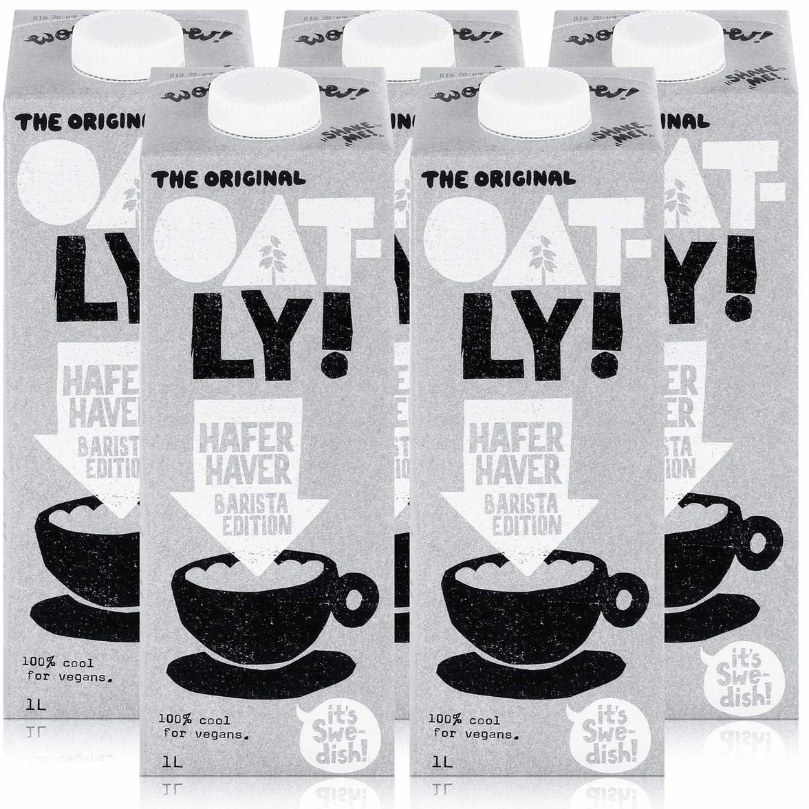 OATLY Haferdrink Barista Edition 1 l - bogata w nienasycone tłuszcze, opakowanie 5 sztuk