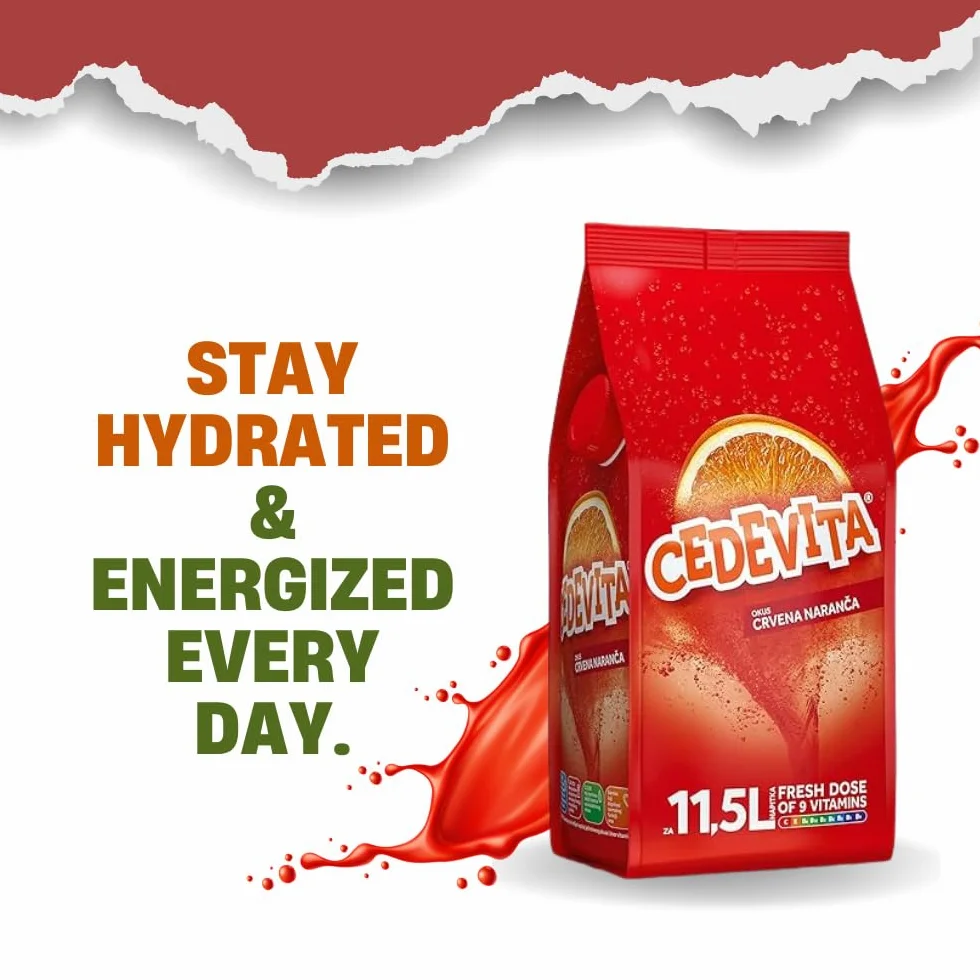 Cedevita czerwony pomarańczowy 1kg 13L napój bezalkoholowy