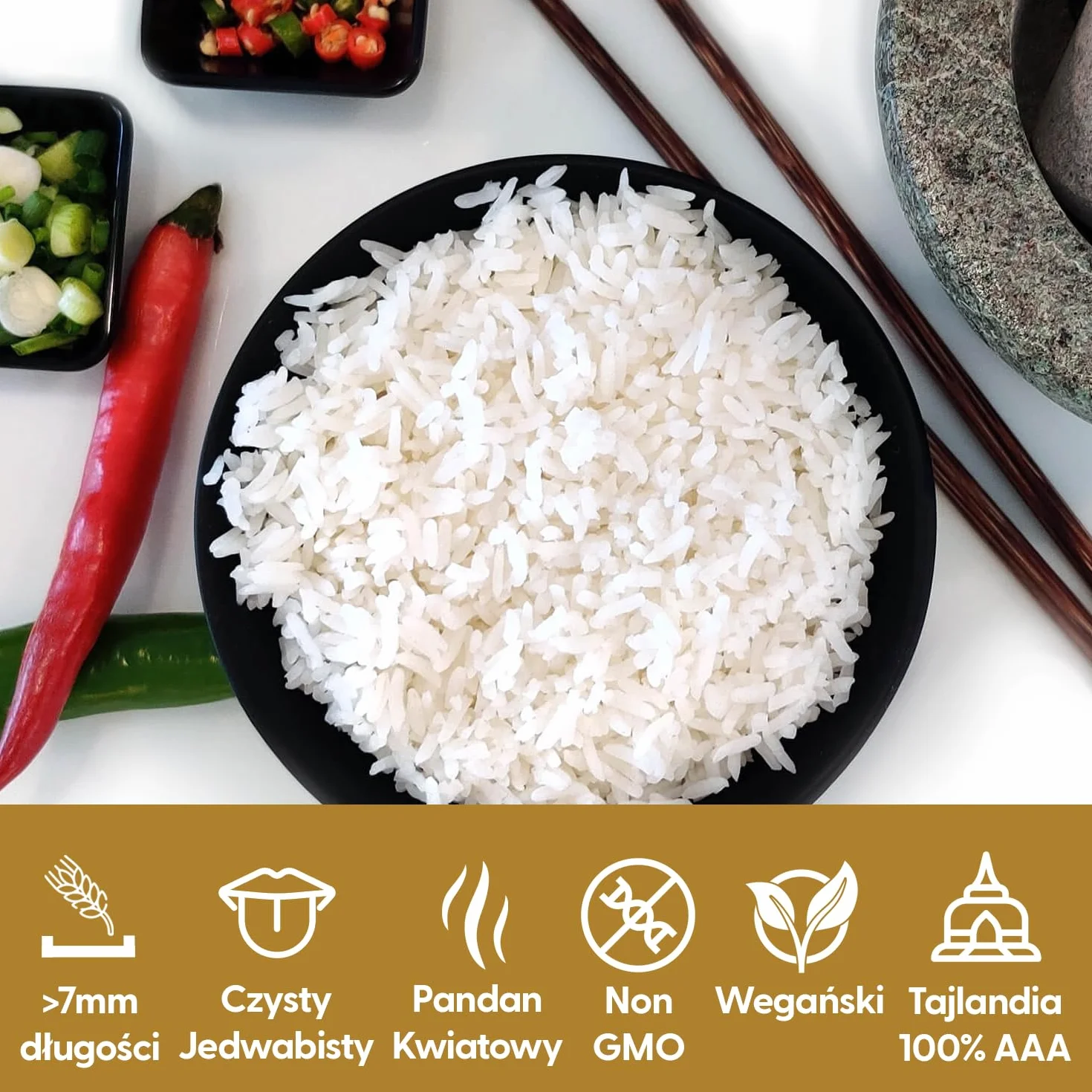 Yum Asia Thai Hom Mali Jaśminowy Biały Ryż 5kg
