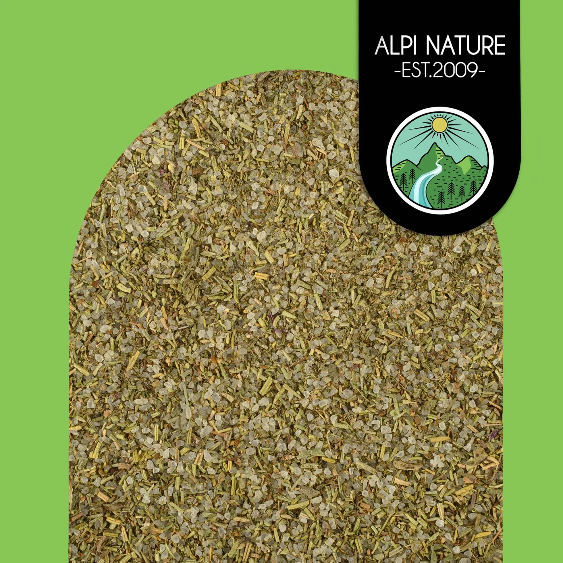 Alpi Nature Ekologiczne Śródziemnomorskie Zioła i Przyprawy 250g, Śródziemnomorska Sól Ziołowa